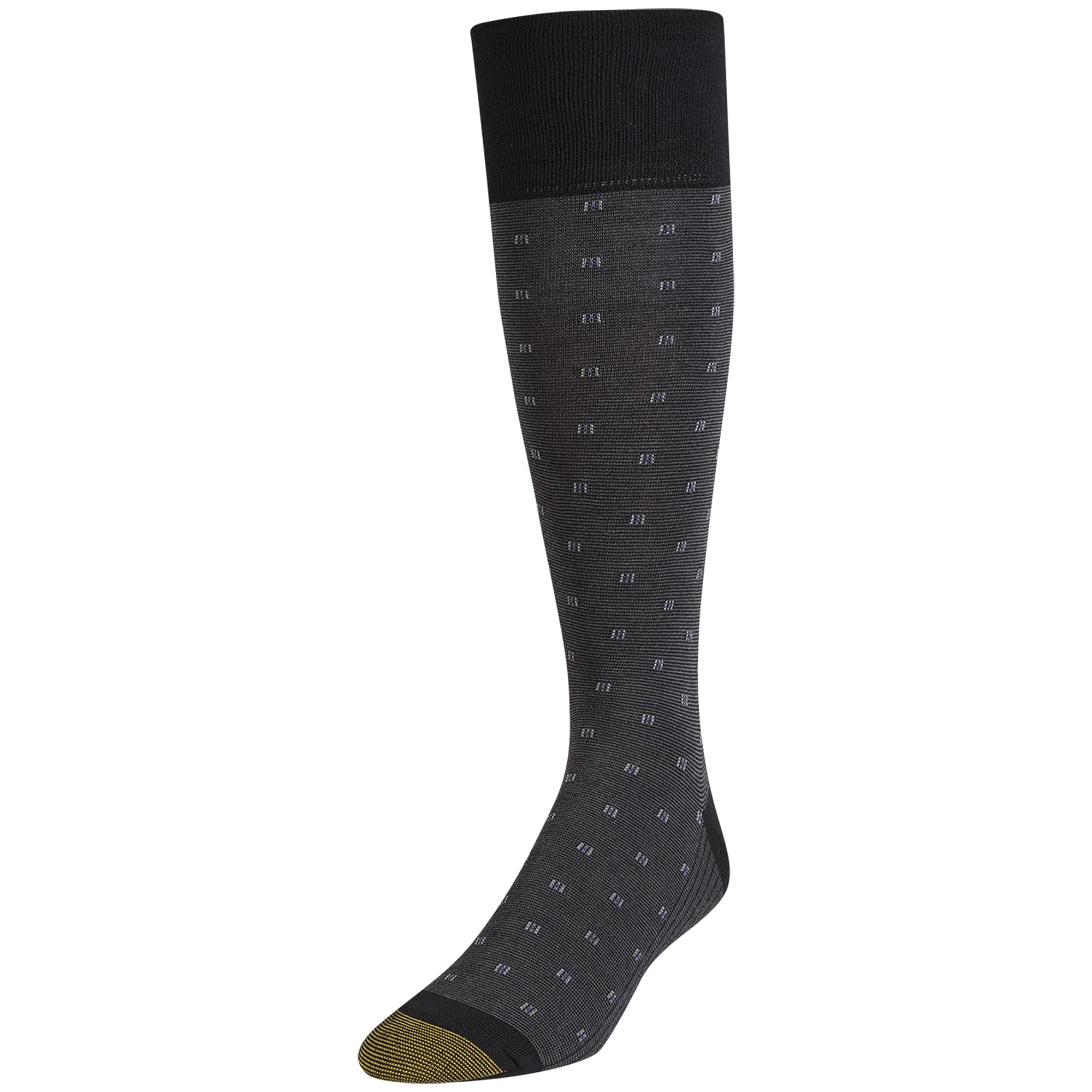 Premium GOLDTOE Men's Over-The-Calf Dress Socks - 3-Pack for Business & Formal Wear - Comfortable & Durable Office, Wedding & Special Occasion Socks