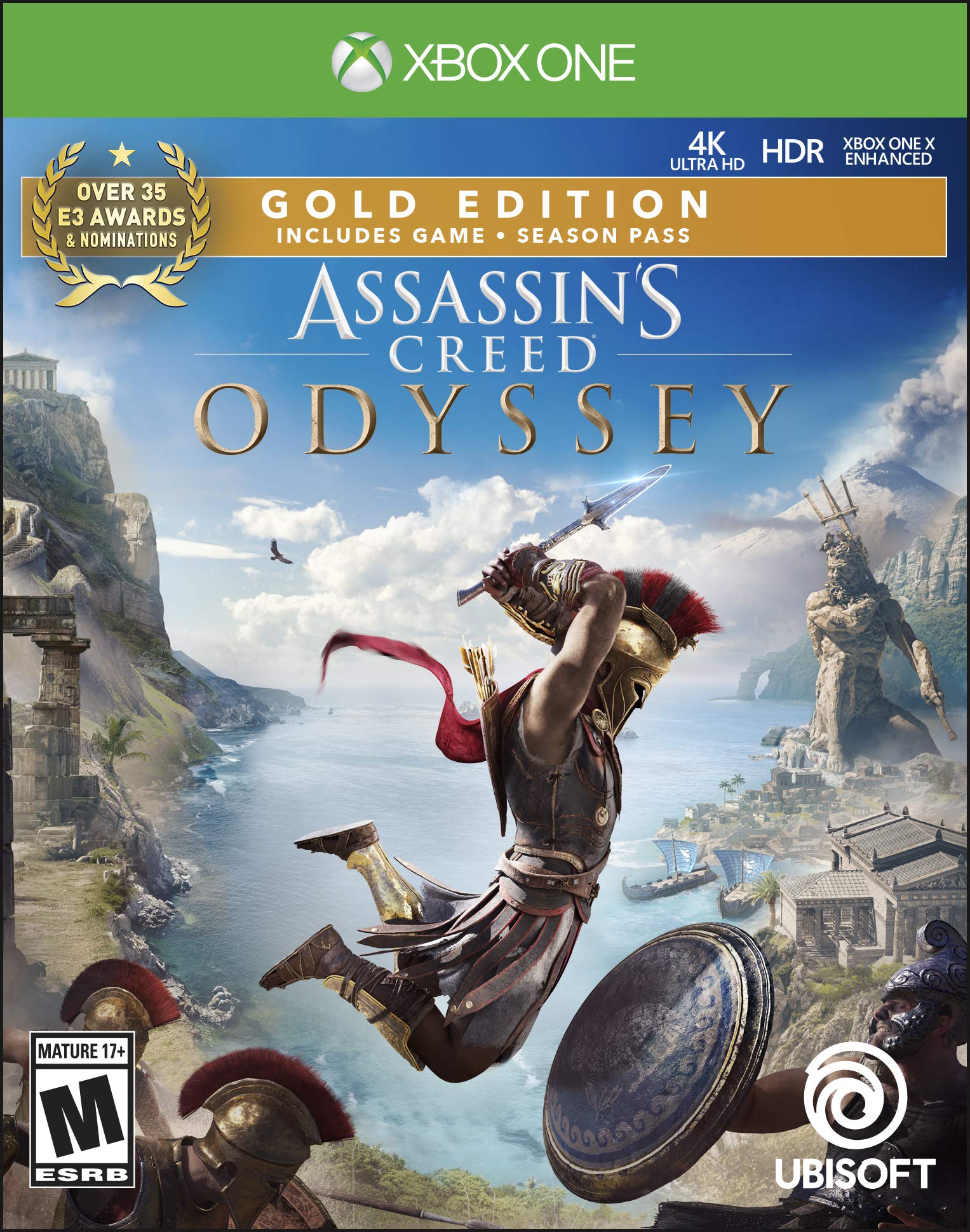Assassin's Creed Odyssey Gold Edition - Xbox One Digital Download Code | Open World RPG Game with Bonus Content | Perfect for History Lovers & Action Adventure Fans