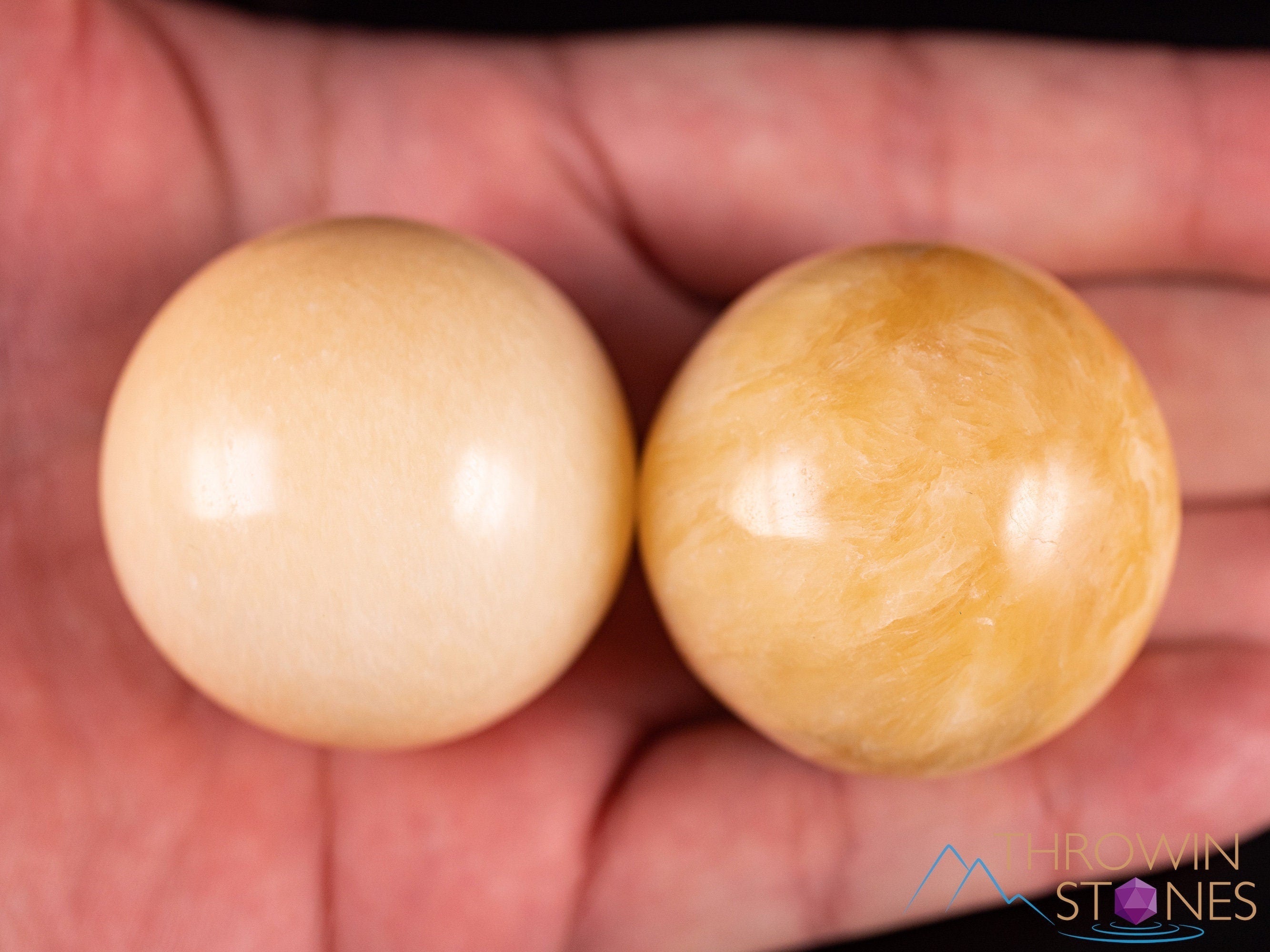 Light Yellow Calcite Crystal Sphere - Natural Healing Stone Ball for Home Decor, Housewarming Gift, Meditation & Feng Shui (E2109) | Perfect for Office Desk, Yoga Space & Positive Energy