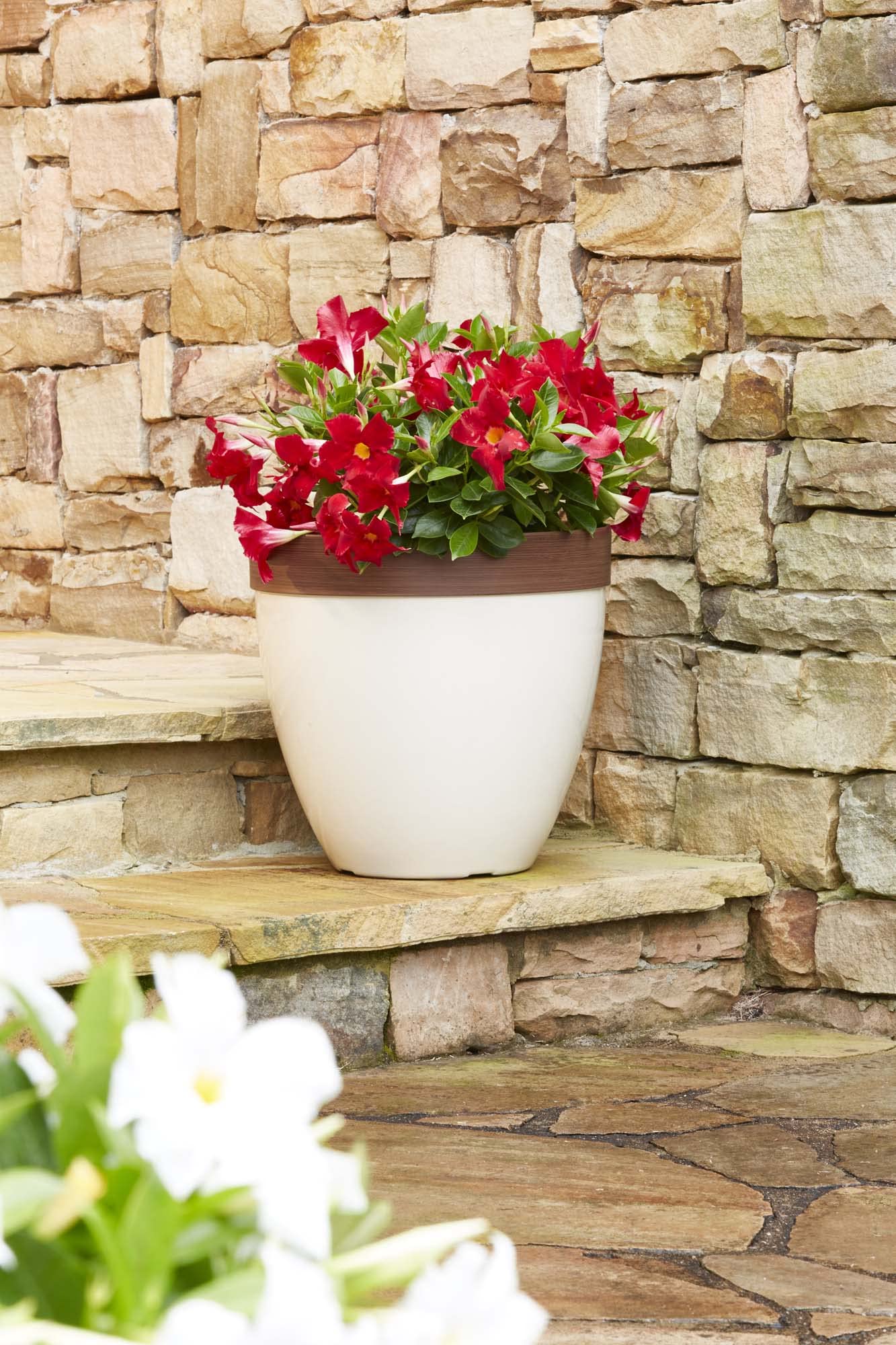 Southern Patio Hornsby Resin Planter with Drainage - Outdoor Decor for Garden & Patio