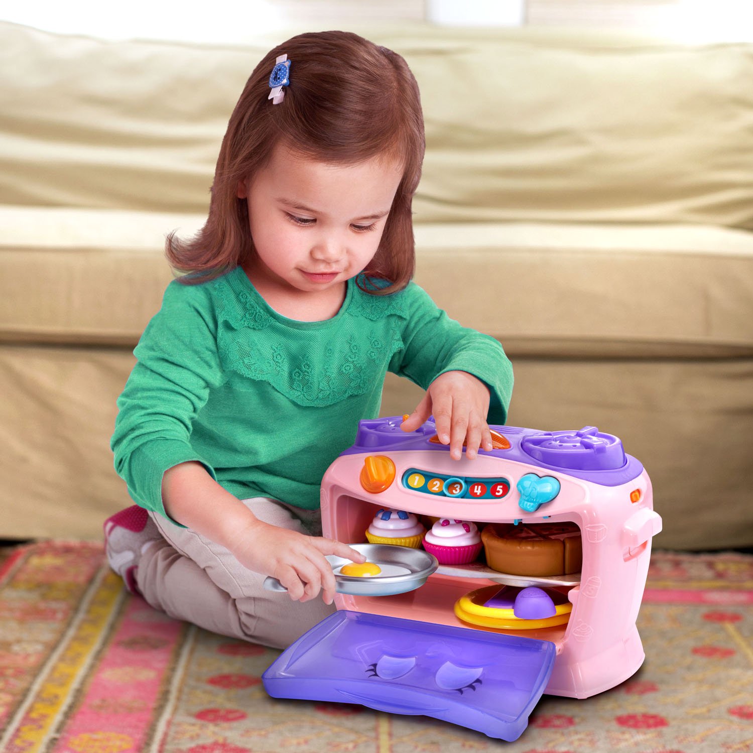 LeapFrog Number Lovin' Oven - Interactive Learning Toy for Kids Ages 2-5 | Pink Educational Baking Playset for Counting & Math Skills | Perfect for Pretend Play & Early Childhood Development