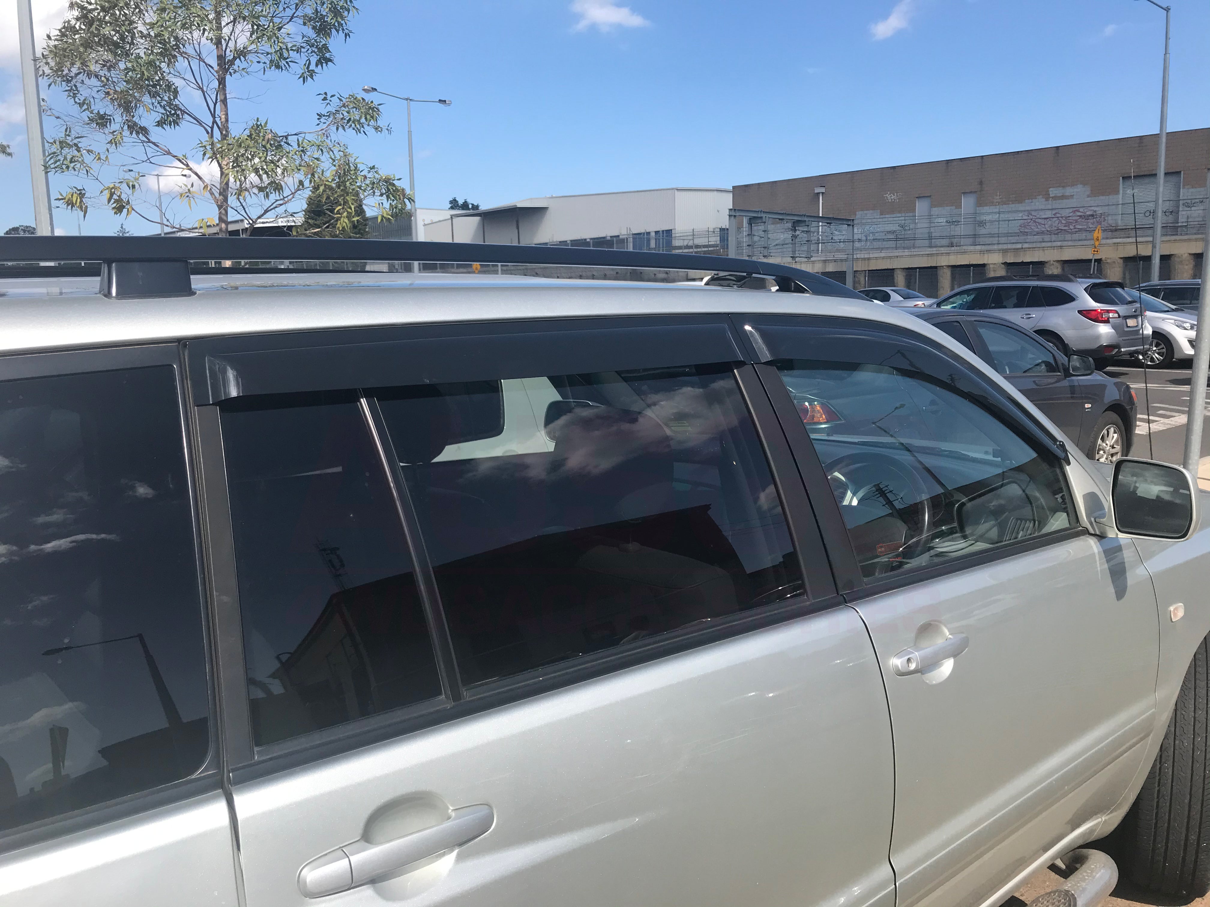 Toyota Kluger Weather Shields 2003-2007 - Durable Car Window Rain Guards for All-Weather Protection - Perfect for Rainy Days & Outdoor Adventures