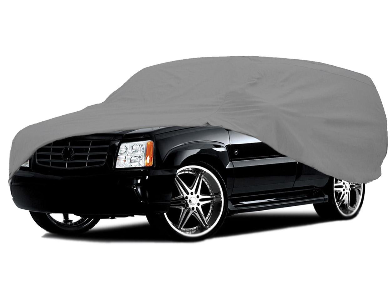 All Weather 3 Layer SUV Car Cover for 2007-2011 GMC Acadia - Waterproof Windproof Dustproof Breathable Auto Protection - Perfect for Outdoor Parking, Travel & Vehicle Storage