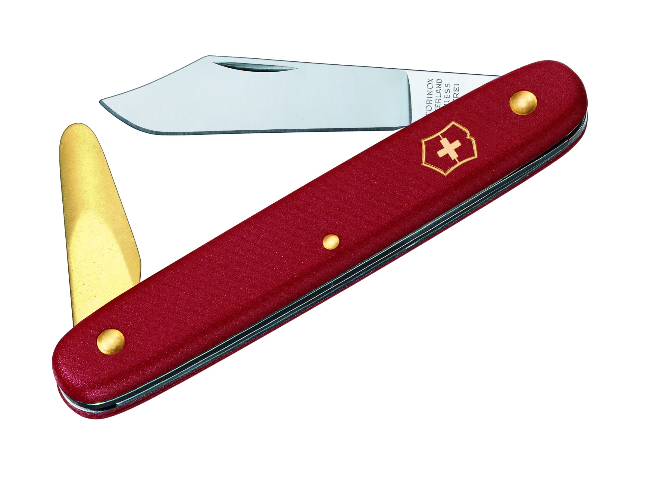 Victorinox Budding Knife with Bark Lifter - Red Swiss Made Gardening Tool for Grafting & Pruning - Perfect for Fruit Trees, Roses & Vineyards