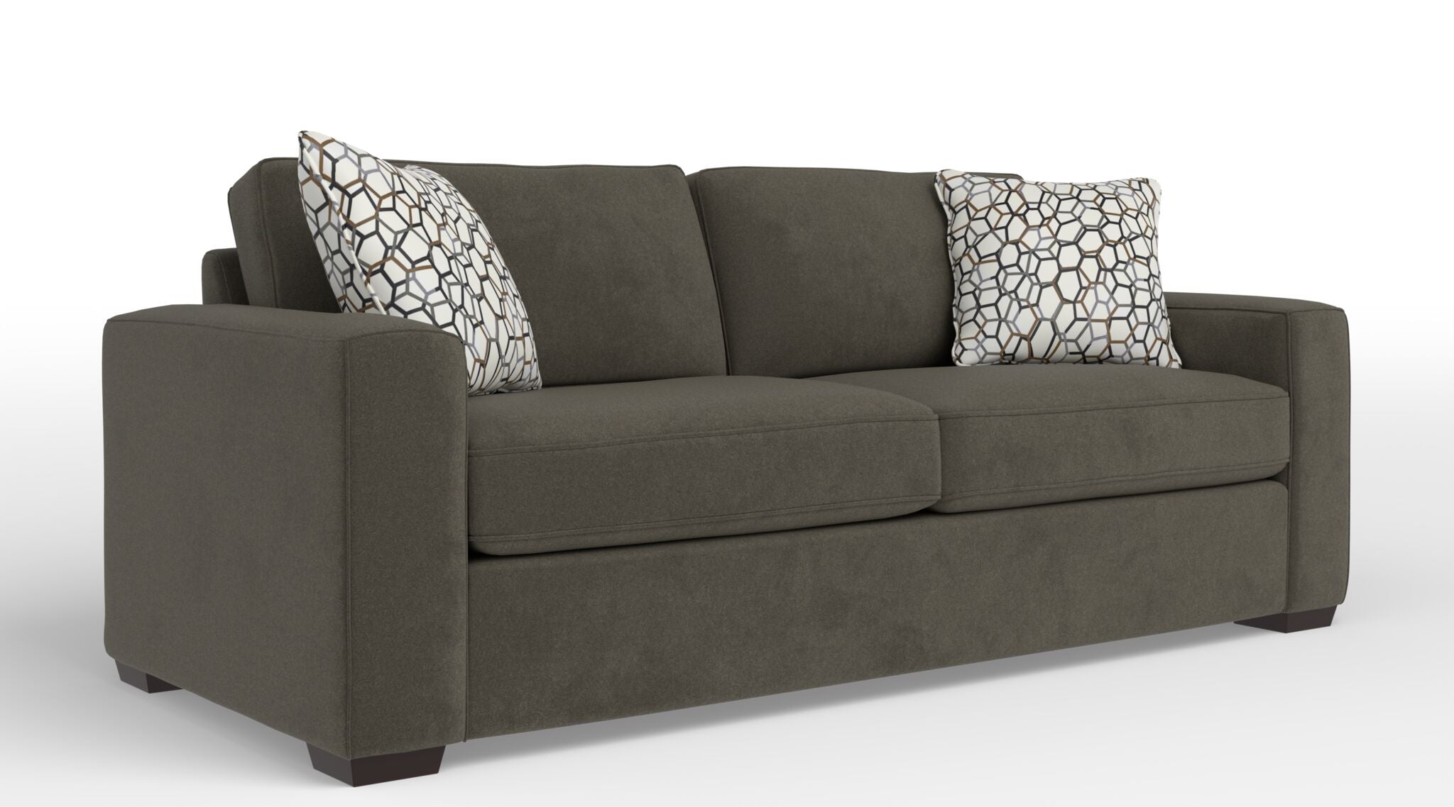 Celeste Sofa in Arlo Brown - Modern Living Room Furniture for Comfort & Style - Perfect for Small Spaces, Apartments & Cozy Homes
