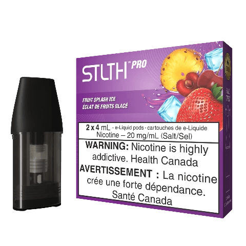 STLTH PRO Pods 4mL - Refillable Vape Pods with Fruit Splash Ice Flavor | Perfect for On-the-Go Vaping & Discreet Use