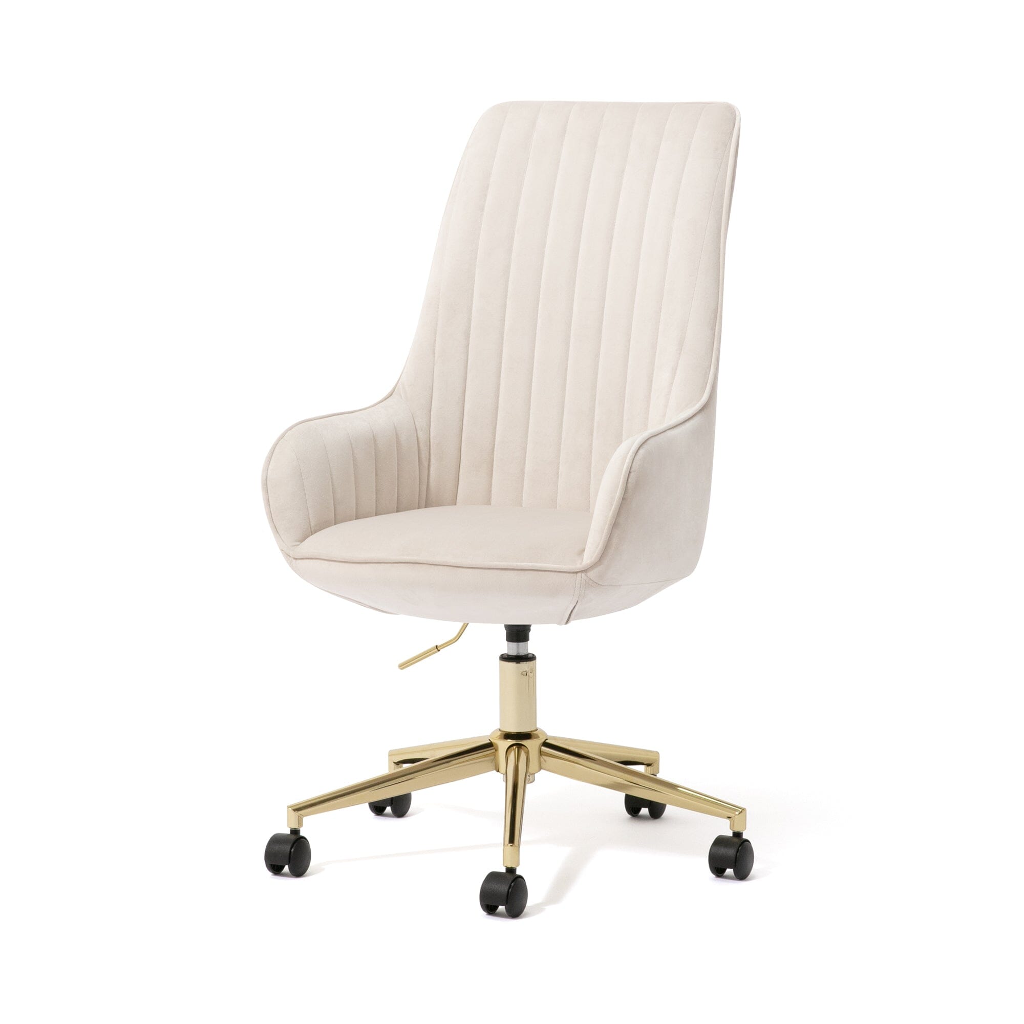 Eldorado High Back Office Chair - Ergonomic Desk Chair with Adjustable Height 660x700x980mm, Light Beige - Perfect for Home Office, Gaming & Study