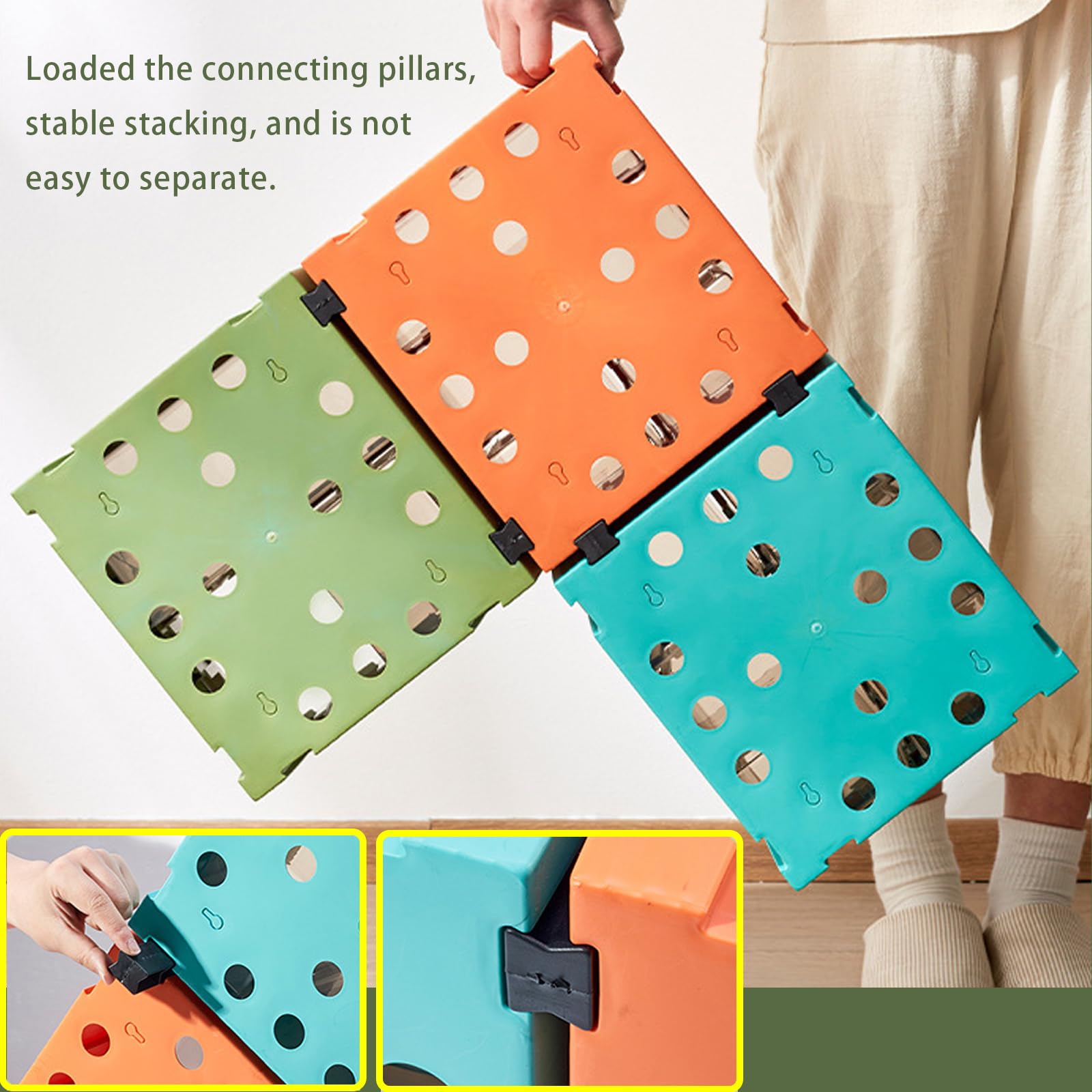 24-Drawer Desk Organizer in Green - Perfect for Office, Home & School Supplies Storage & Organization