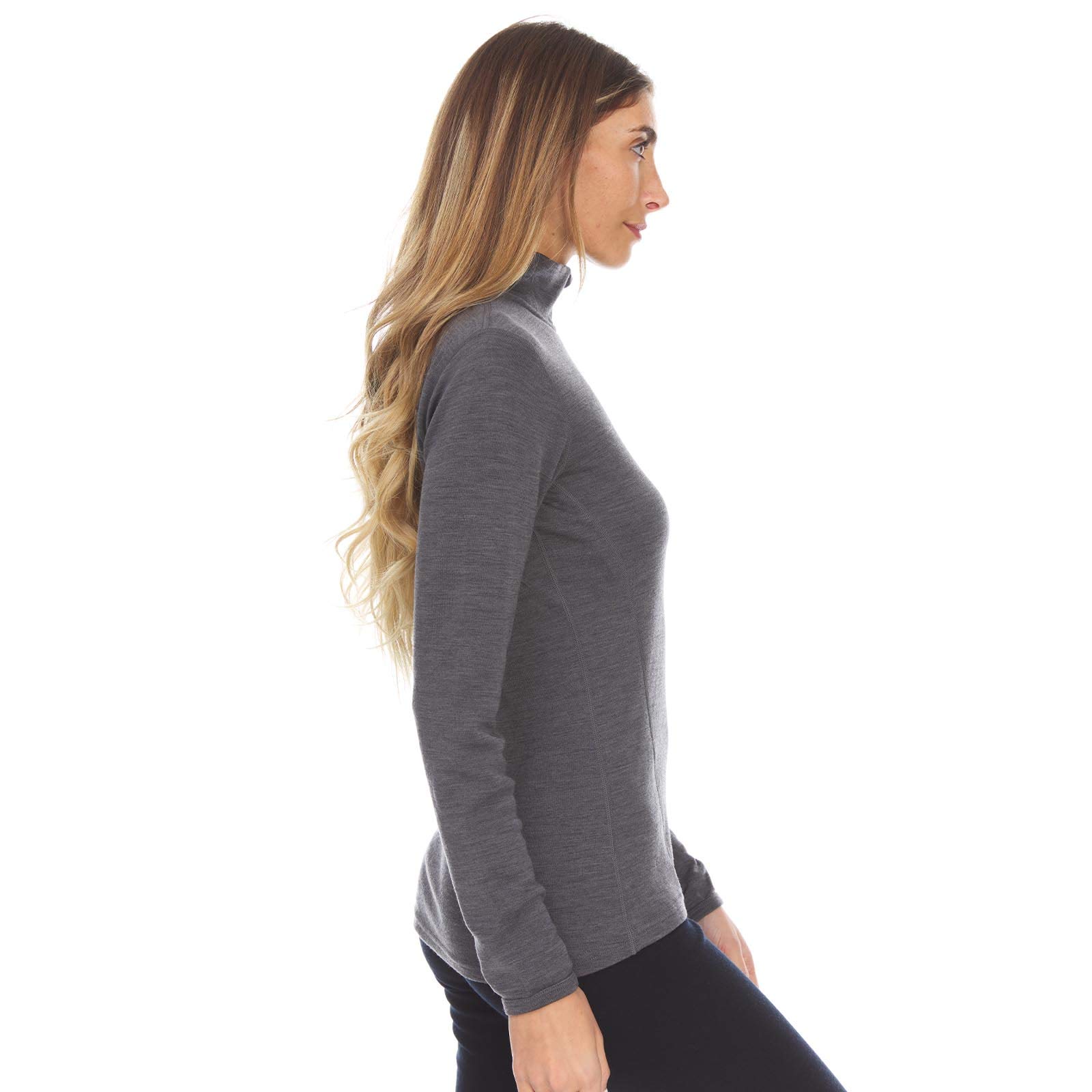 Premium 100% Merino Wool Women's 1/4 Zip Midweight Pullover - Soft & Breathable Midlayer for Hiking, Camping & Outdoor Adventures