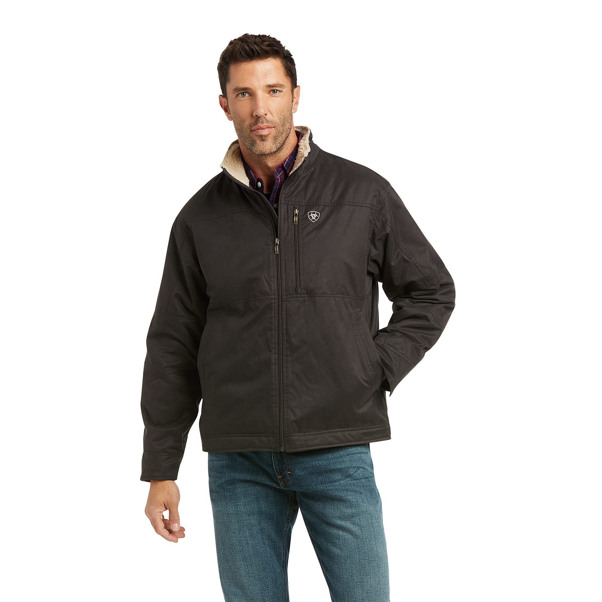ARIAT Men's Grizzly Canvas Work Jacket - Durable Outdoor Hunting & Ranch Coat for Cold Weather Protection
