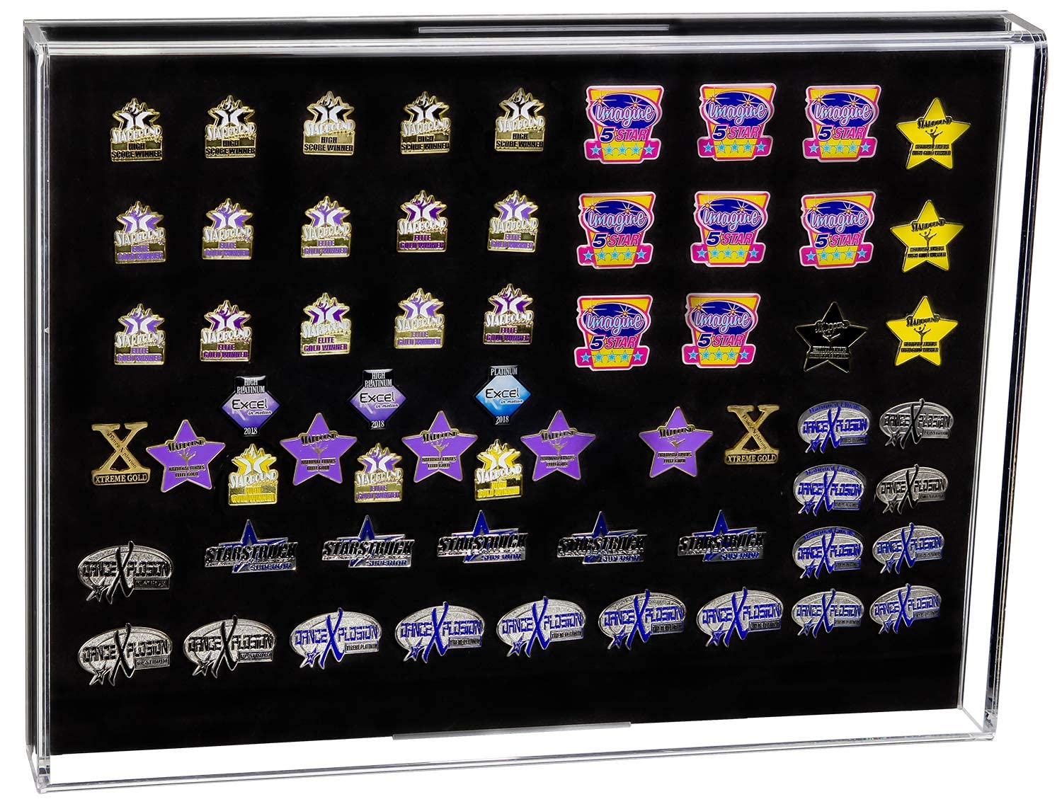 Collectible Pin Display Case for Characters, Olympics, Political Campaigns - Premium Collector's Showcase (A080-A) - Perfect for Home Decor, Gift Giving & Pin Enthusiast Collections