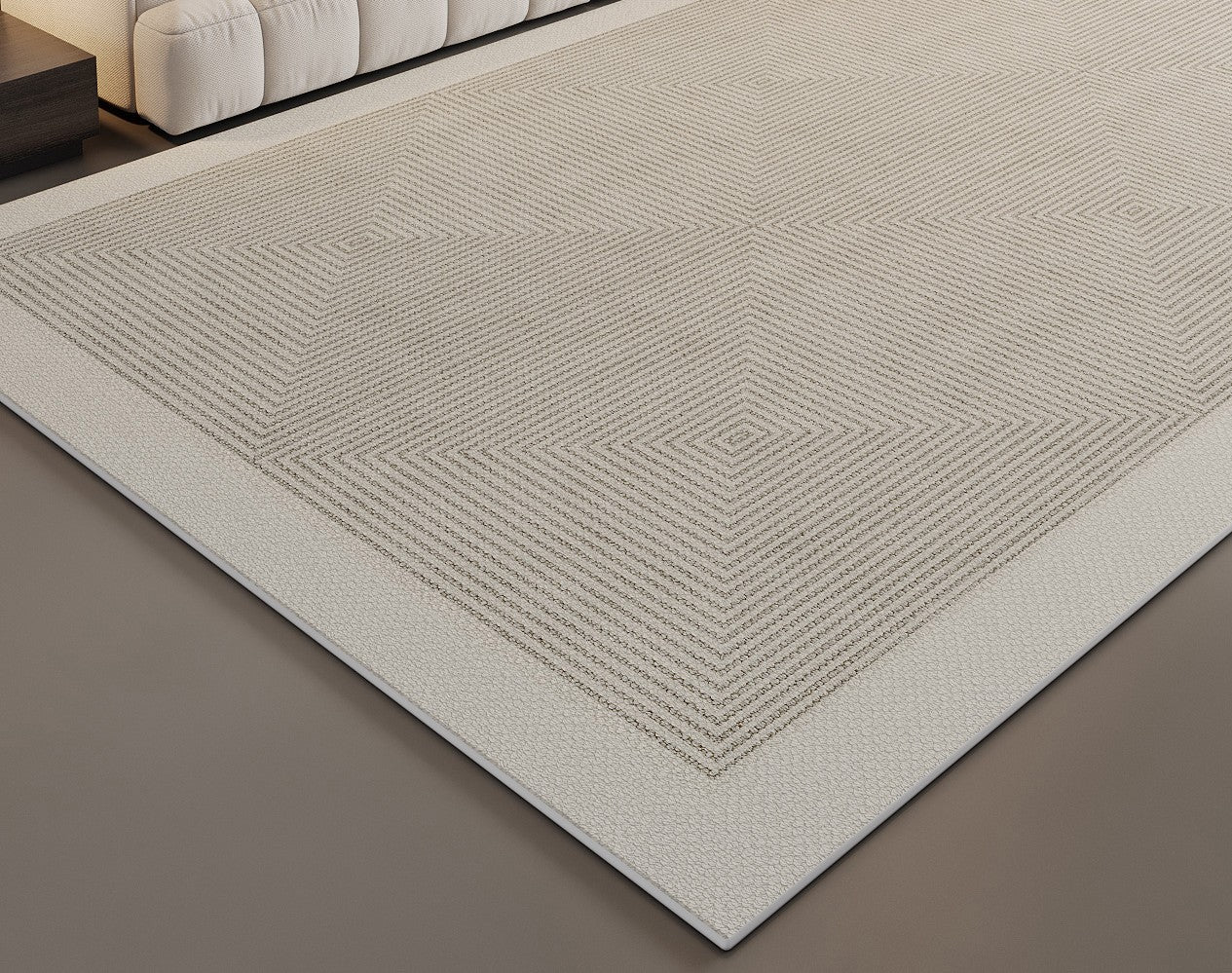 Modern Geometric Area Rugs - Large Contemporary Floor Carpets for Living Room, Bedroom & Dining Room - Soft Non-Slip Home Decor for Cozy Spaces