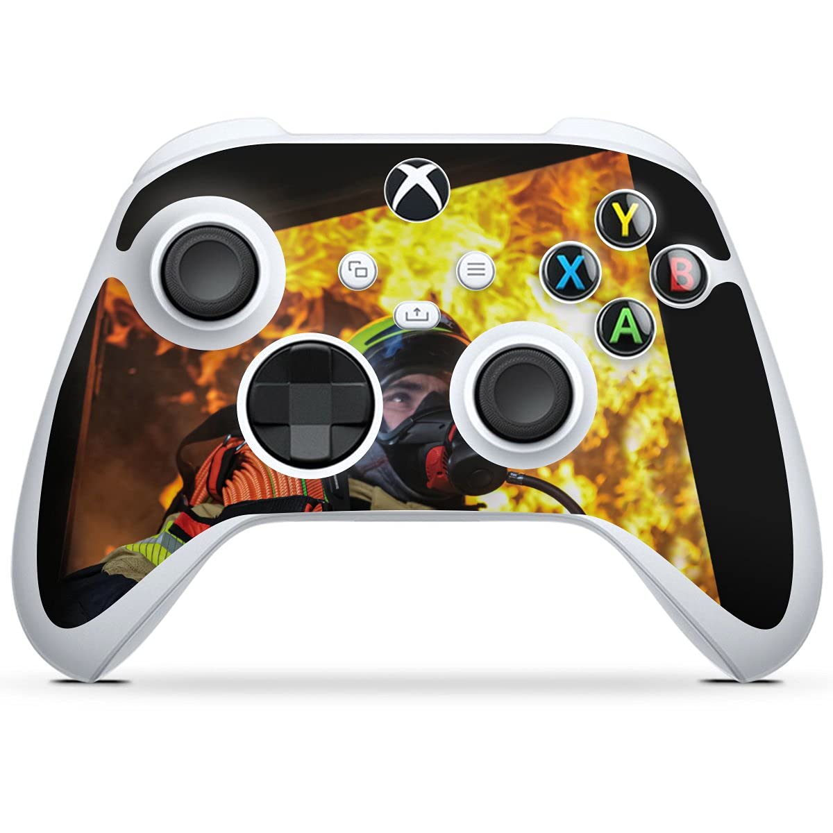 Premium Xbox Series S Controller Skin - Firefighter Design Sticker Compatible with Microsoft Xbox Series S | Perfect for Gaming Enthusiasts & Firefighter Hobbyists