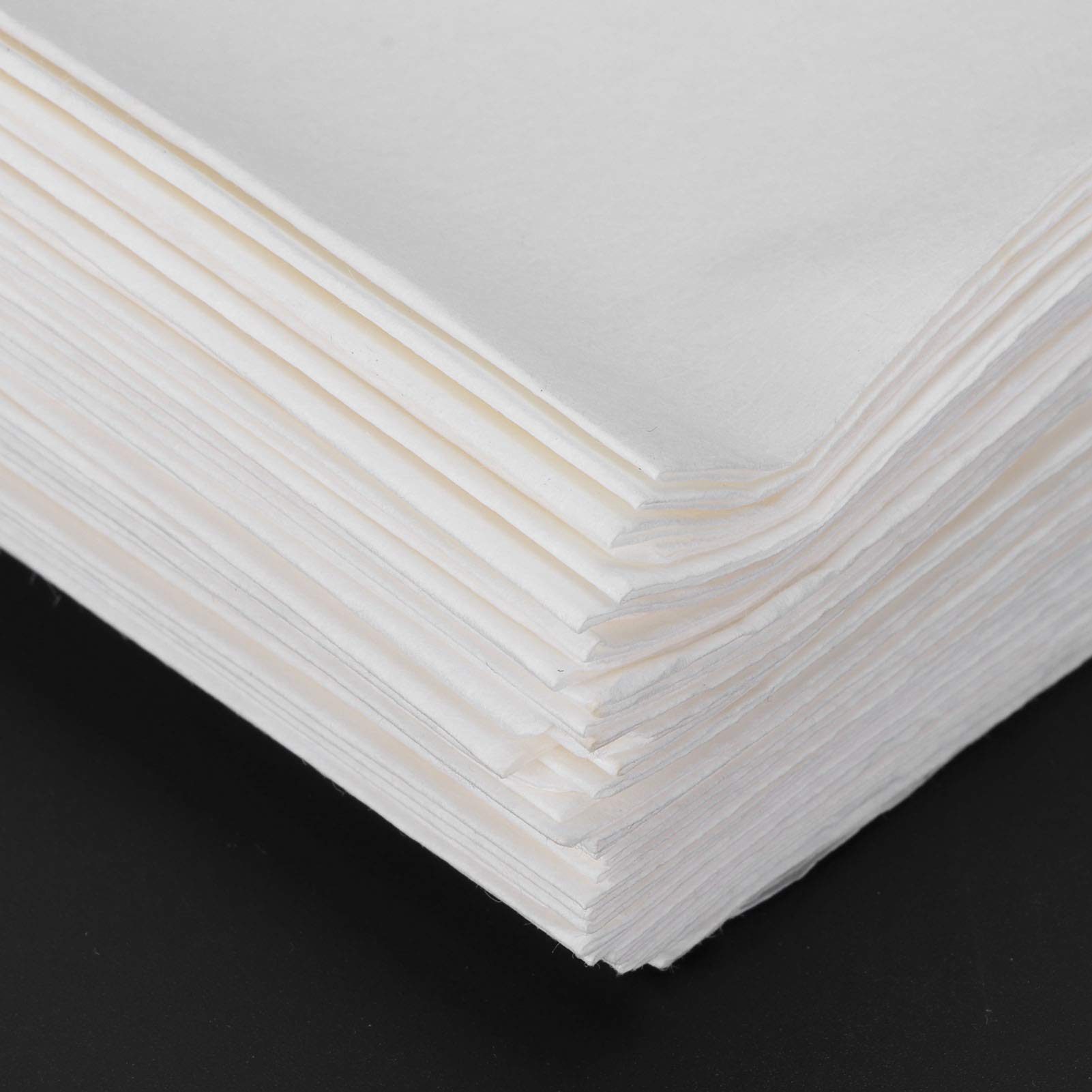 40 Pcs Premium White Paper Coffee Filters - Sturdy Wood Fiber Cone Filters for Hand Drip Coffee Makers - Disposable Square Coffee Filter Bags for Home, Office & Camping Use