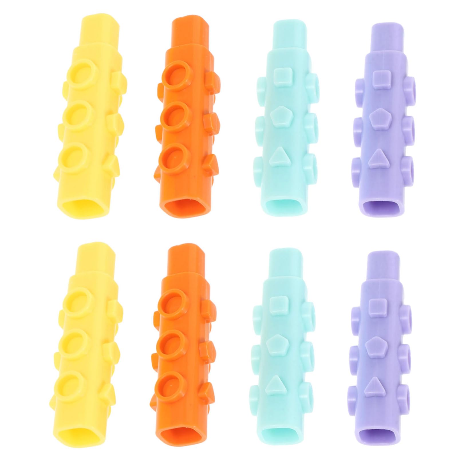KONTONTY Pencil Tip Protector Cover - 8pcs Plastic Pencil Caps for School, Office & Home Use - Prevents Breakage & Protects Pencil Points - Perfect for Students, Artists & Professionals
