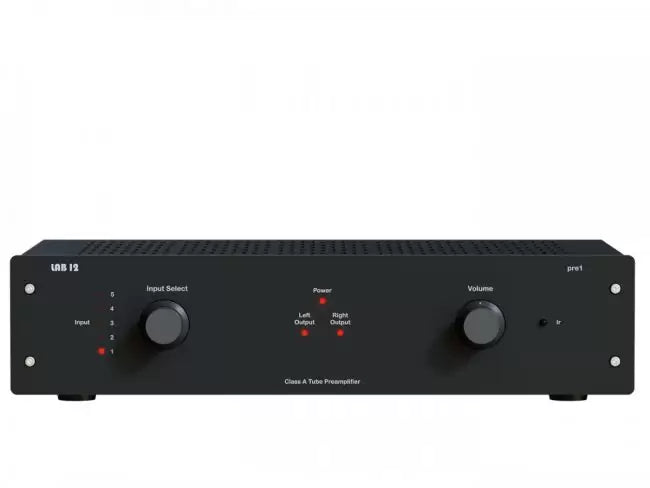 LAB12 Pre1 Vacuum Tube Preamplifier - High-End Audio Preamp for Vinyl Records & Hi-Fi Systems | Perfect for Home Studios & Audiophile Listening Rooms