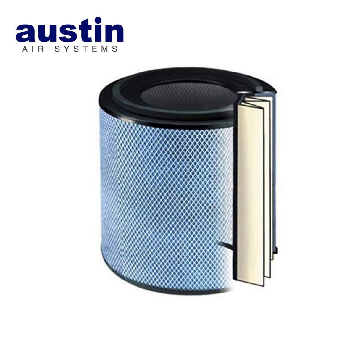 Austin Air Standard FR405A HEPA Air Purifier Filter for Allergies & Asthma - Black Replacement Filter for Home, Office & Bedroom Use