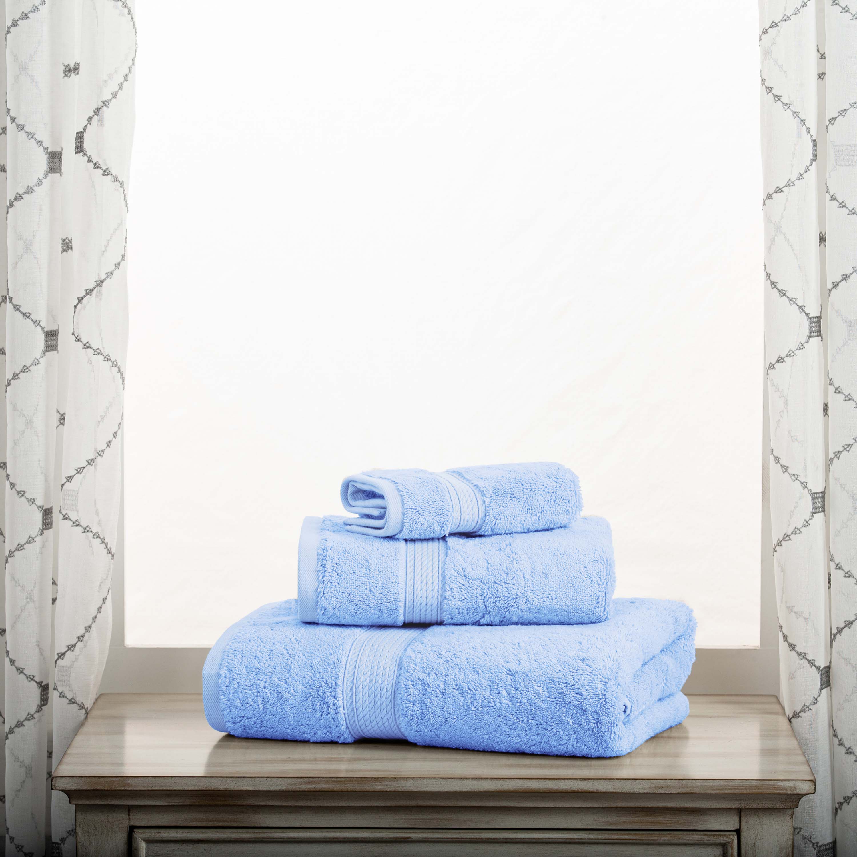 Premium Madison Egyptian Cotton Plush Heavyweight 3-Piece Bath Towel Set - Ultra Soft & Absorbent for Spa, Gym, and Luxury Home Use