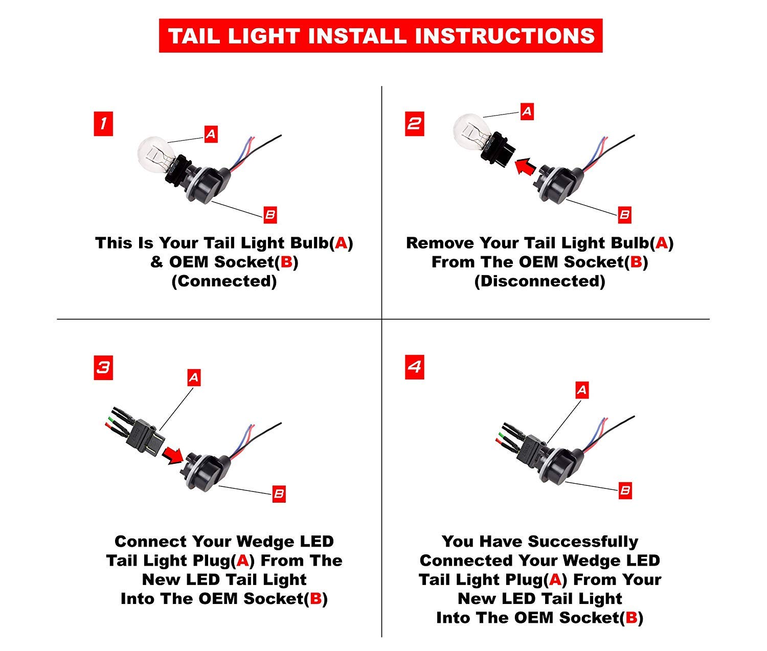 Ford F150 F250 F350 F450 LED Tail Lights (1997-2007) - Red Smoked Lens with Chrome Housing - Replacement & Compatible Parts for Pickup Trucks - Perfect for Night Driving & Enhanced Safety