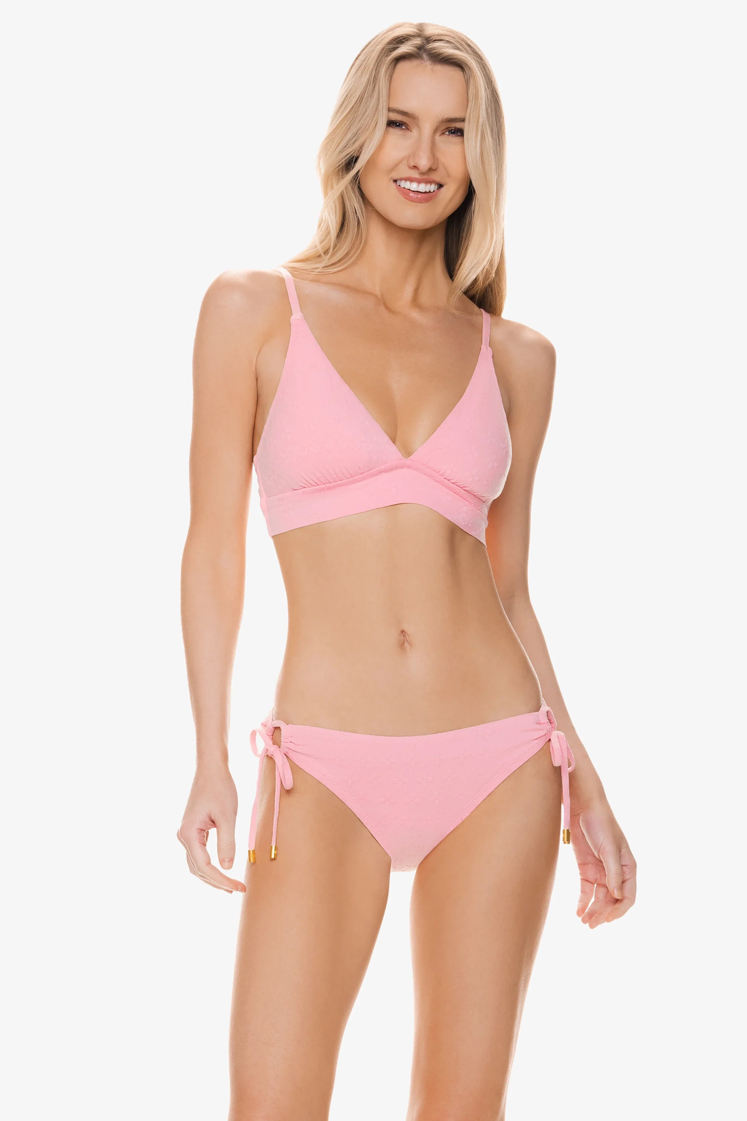 Tunnel Side Hipster Women's Underwear | Jacquard Textured Shell Pink Panties | Comfortable Everyday Wear & Lingerie Gift
