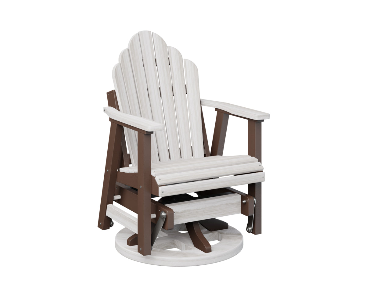 Berlin Gardens Cozi Back Swivel Glider - Outdoor Patio Rocking Chair with Cushion, Weather-Resistant for Garden, Deck, Porch & Poolside Relaxation