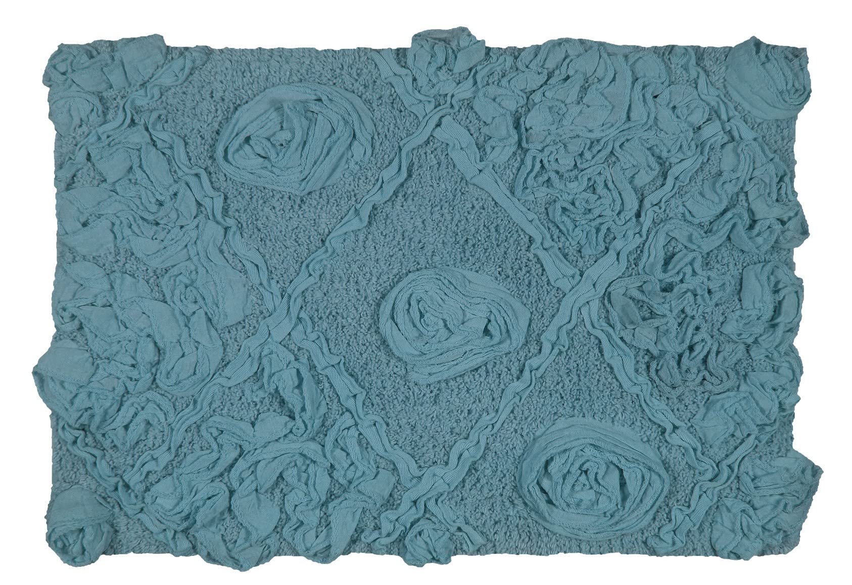 Home Weavers Modesto 100% Cotton Bath Rug Set - Ultra Soft & Absorbent Washable Bathroom Mat, Non-Slip Kitchen Floor Mat (17