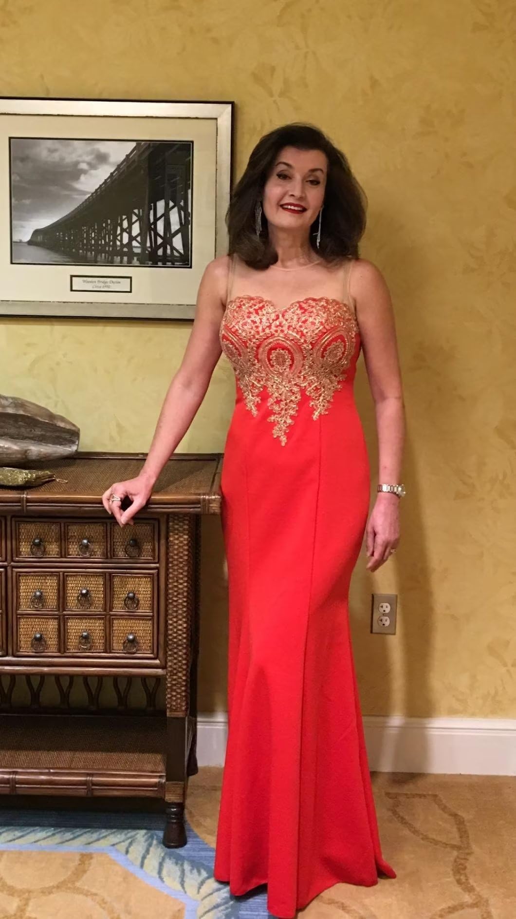 Elegant Women's Lace Applique Mermaid Evening Gown - Formal Prom Dress for Weddings, Galas & Special Occasions | Babyonline®