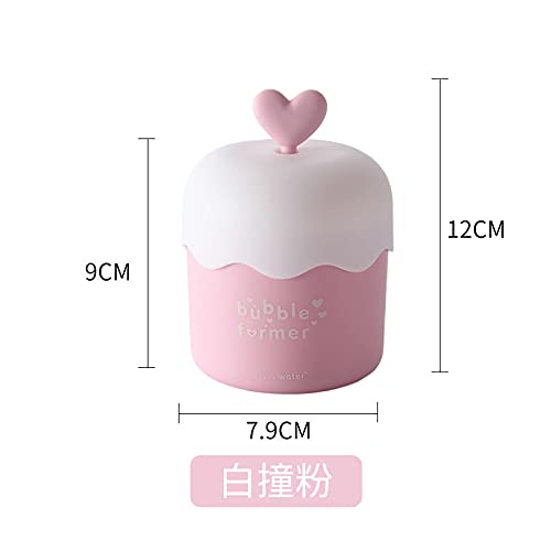 1pc Pink Facial Cleanser Foam Cup - Electric Bubble Maker for Deep Skin Cleansing & Care | Perfect for Daily Skincare Routine & Spa Treatments at Home