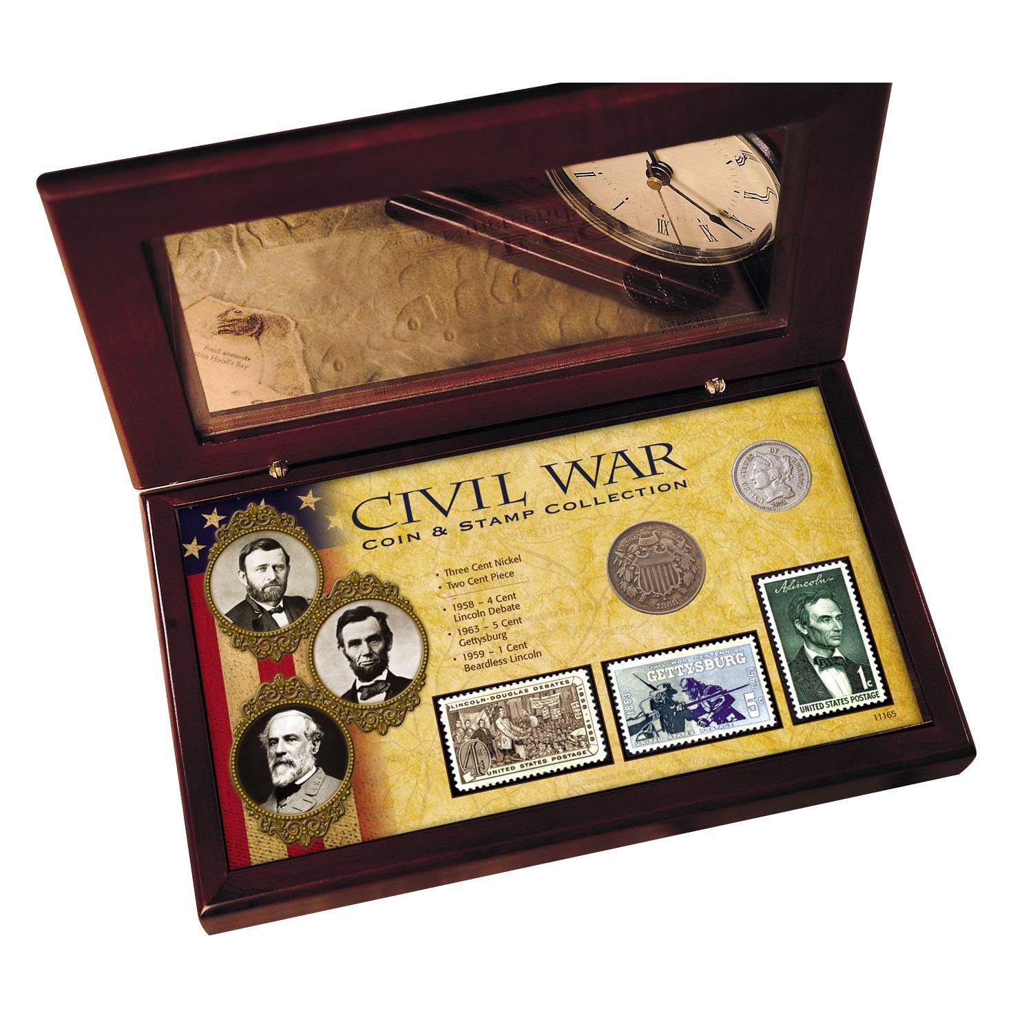 Authentic Civil War Coin & Stamp Collection Set - American Coin Treasures | Perfect for History Buffs, Collectors & Gift Giving