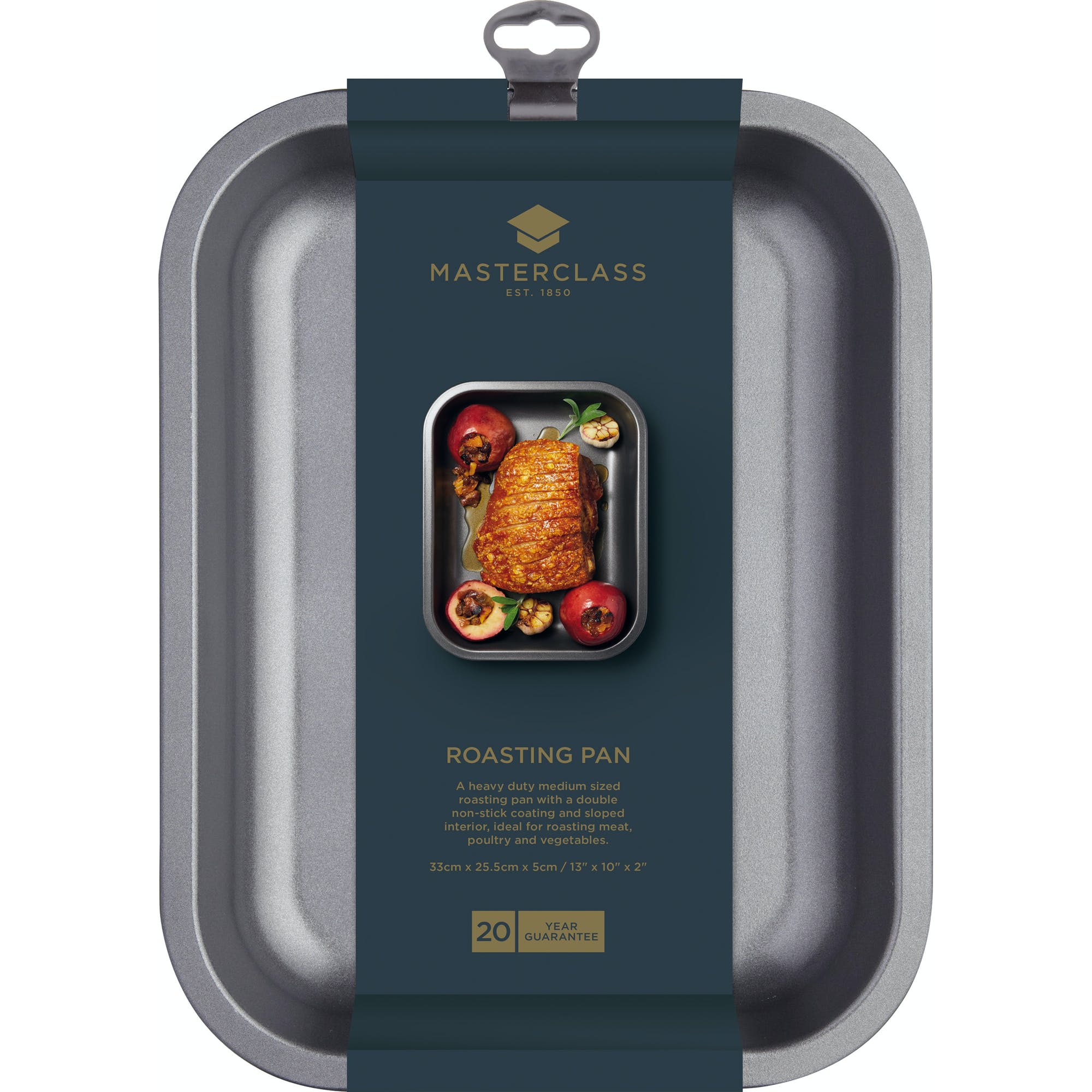 Premium Non-Stick Roasting Pan with Rack - Heavy Duty Oven Safe Cookware for Turkey, Chicken & Meat - Perfect for Thanksgiving, Christmas & Holiday Dinners