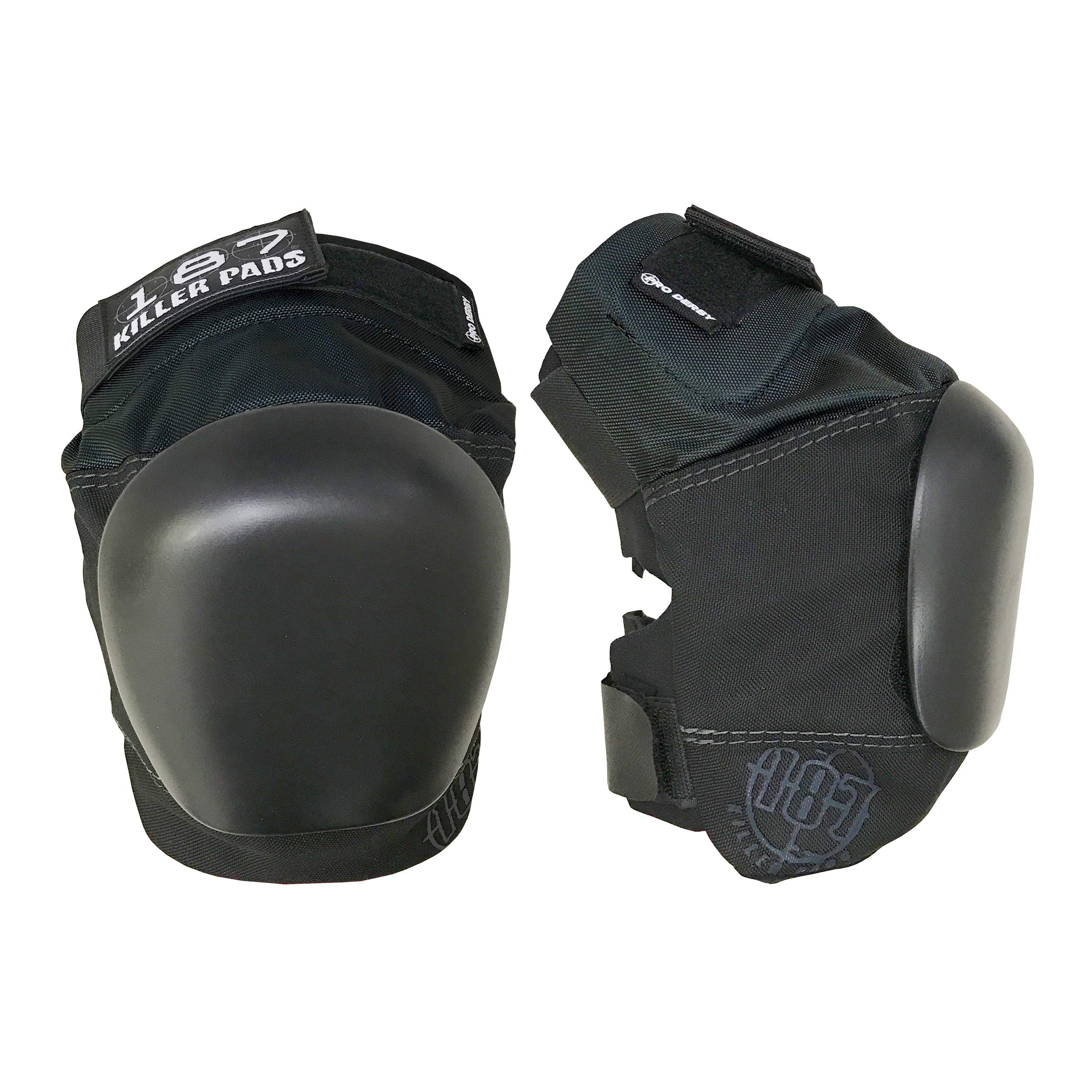 187 Killer Pads Pro Derby Pad - Black, Medium Size - Protective Gear for Roller Derby, Skateboarding & Extreme Sports