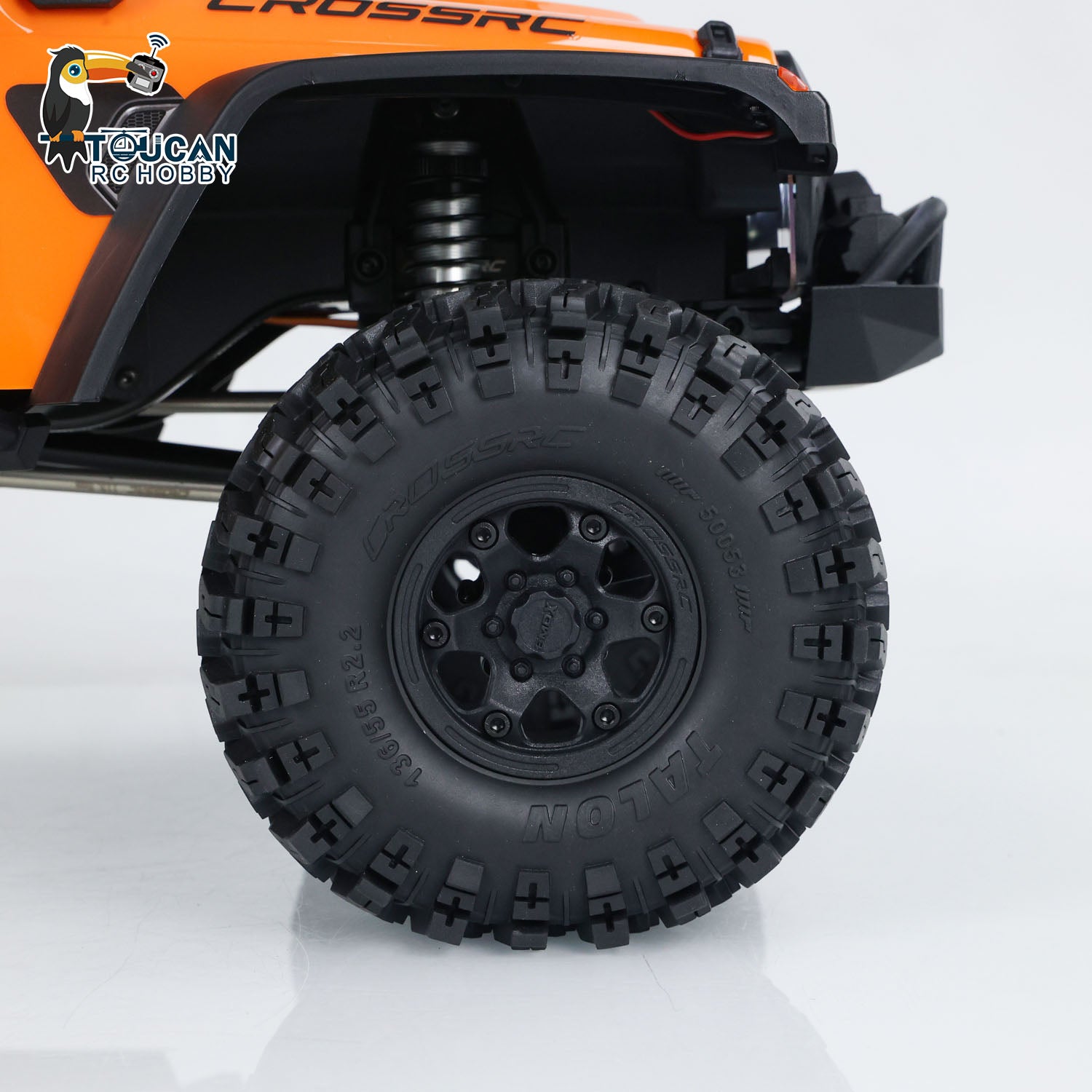 CrossRC EMO X4 1/8 Scale 4WD RC Crawler Truck - 436mm Wheelbase, Brushed Motor, Differential Lock, ESC - Off-Road Rock Crawling & Trail Adventures (US Stock)