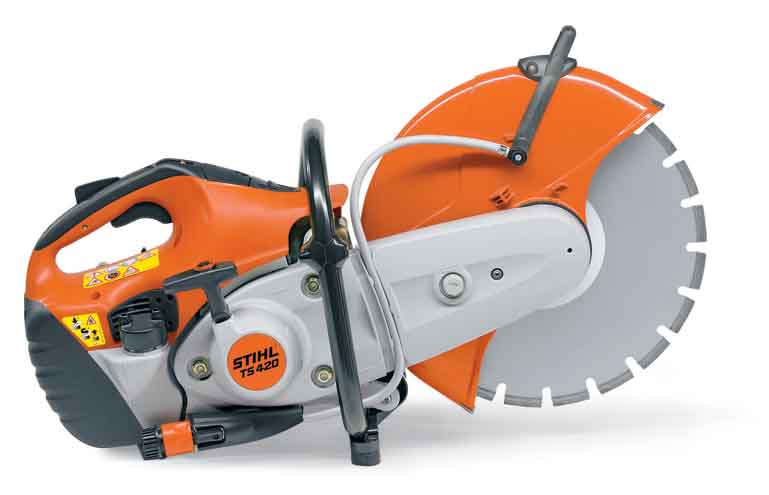 STIHL TS 420 Concrete Cut Off Saw with 14-Inch Diamond Blade - Professional Cutting Tool for Construction, Masonry & Demolition Projects