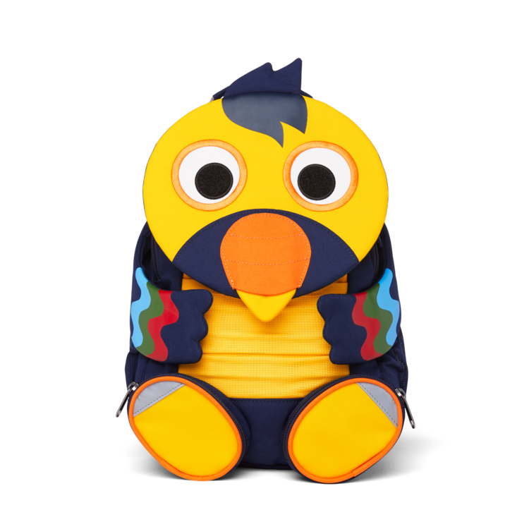 Affenzahn Large Friend Toucan Backpack for Kids - Durable & Waterproof School Bag with Adjustable Straps - Perfect for School, Travel, and Outdoor Adventures
