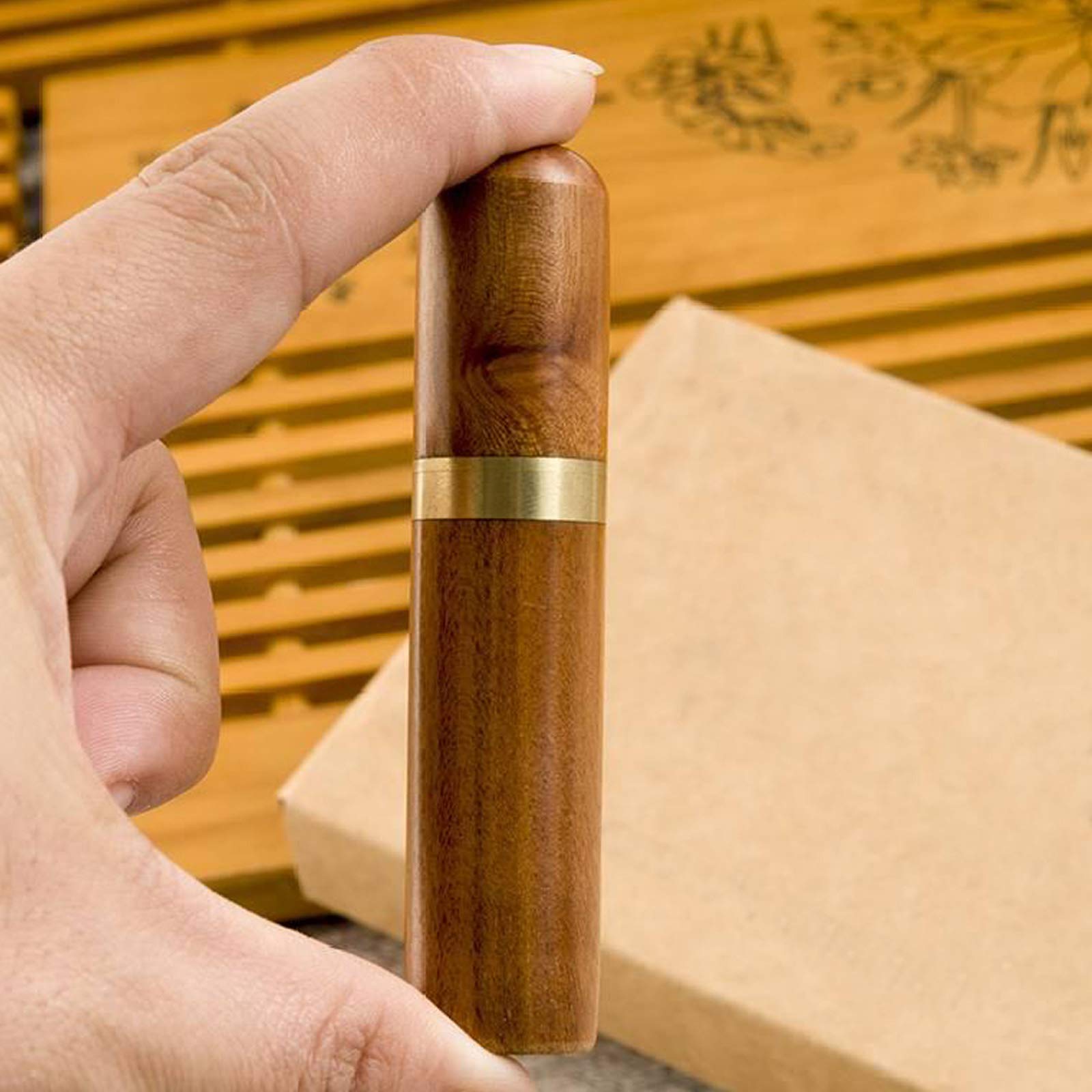 4-Piece Wooden Sewing Needle Storage Case Box - Organizer for Sewing Needles, Pins & Supplies | Perfect for Quilting, Embroidery & Crafting Projects