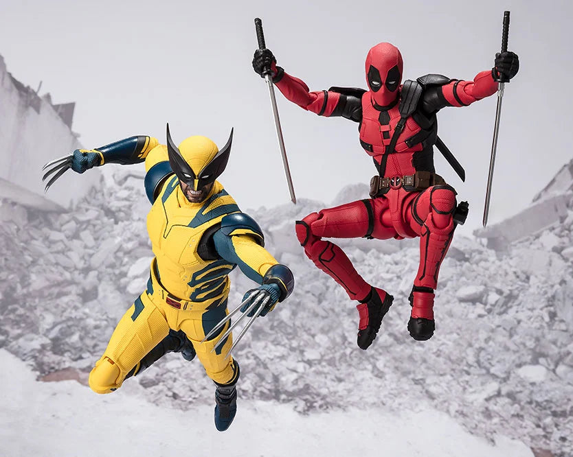 Wolverine S.H.Figuarts Deadpool & Wolverine Action Figure - Premium Collectible Marvel Superhero Toy for Display & Play - Perfect for Fans, Gifts & Comic Conventions