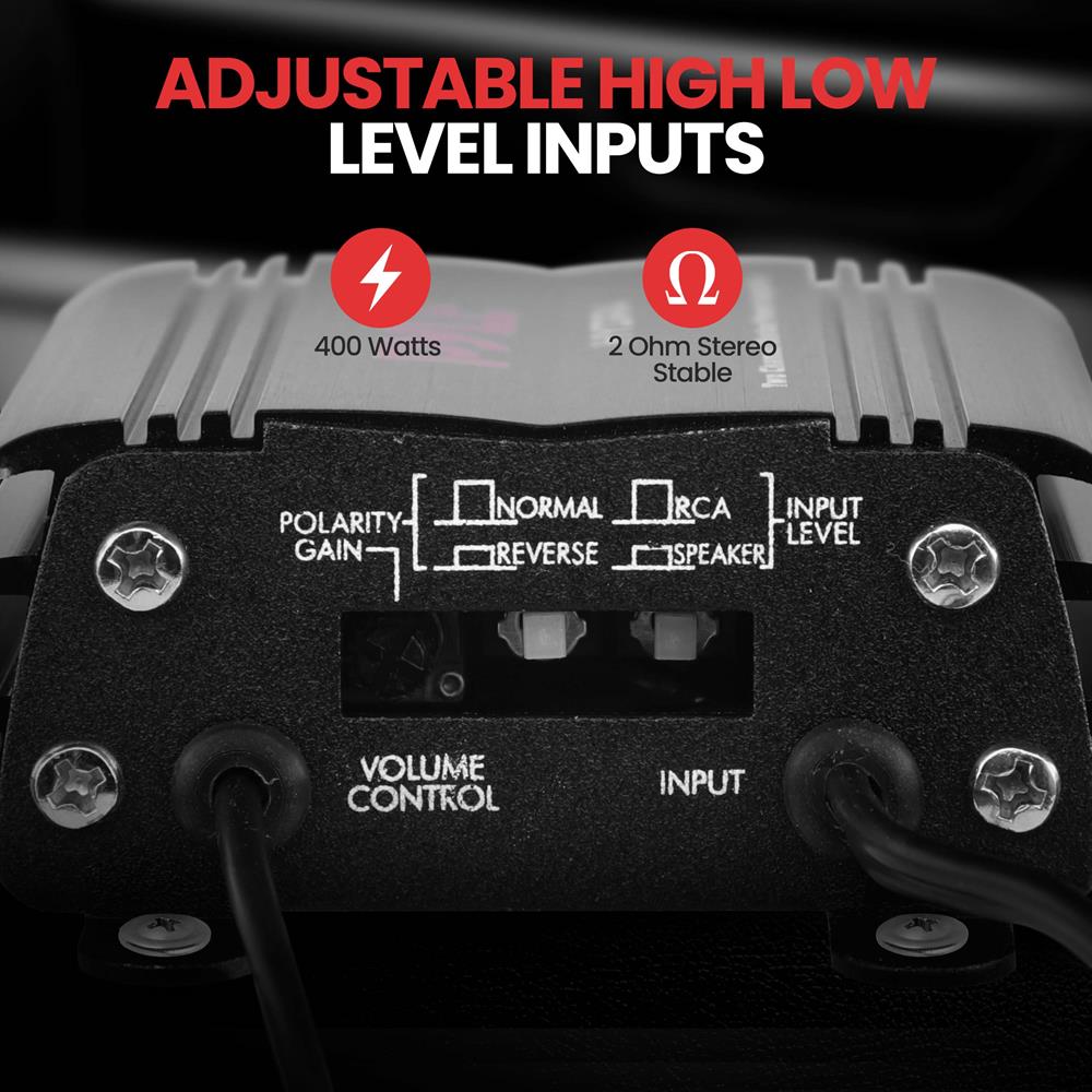 2 Channel Waterproof Marine Amplifier - 1000W High Power Stereo Audio for Boats, Yachts & Outdoor Adventures