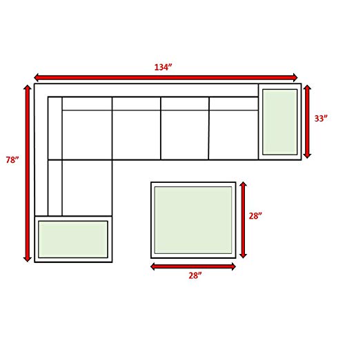Outdoor Wicker Patio Furniture 8-Piece Sectional Conversation Sofa Set for Backyard, Porch or Pool | Rattan All-Weather Resin Furniture | No Assembly Required | Perfect for Garden, Deck & Outdoor Entertaining [CM-5029]