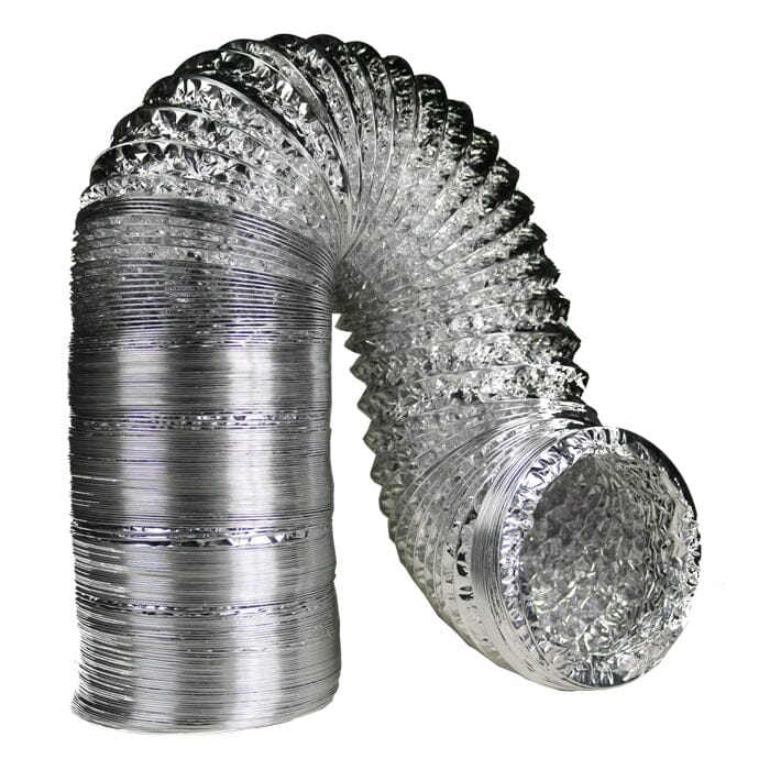 10 Inch x 25 Foot Flexible Aluminum Air Duct Hose - HVAC Ventilation System for Dryer, Grow Tent & Exhaust Fan | Heavy Duty & Heat Resistant