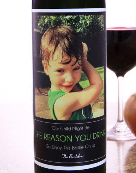 Personalized Wine Bottle Labels - Custom Name & Funny Drinking Reasons - Large Size for Parties & Gifts