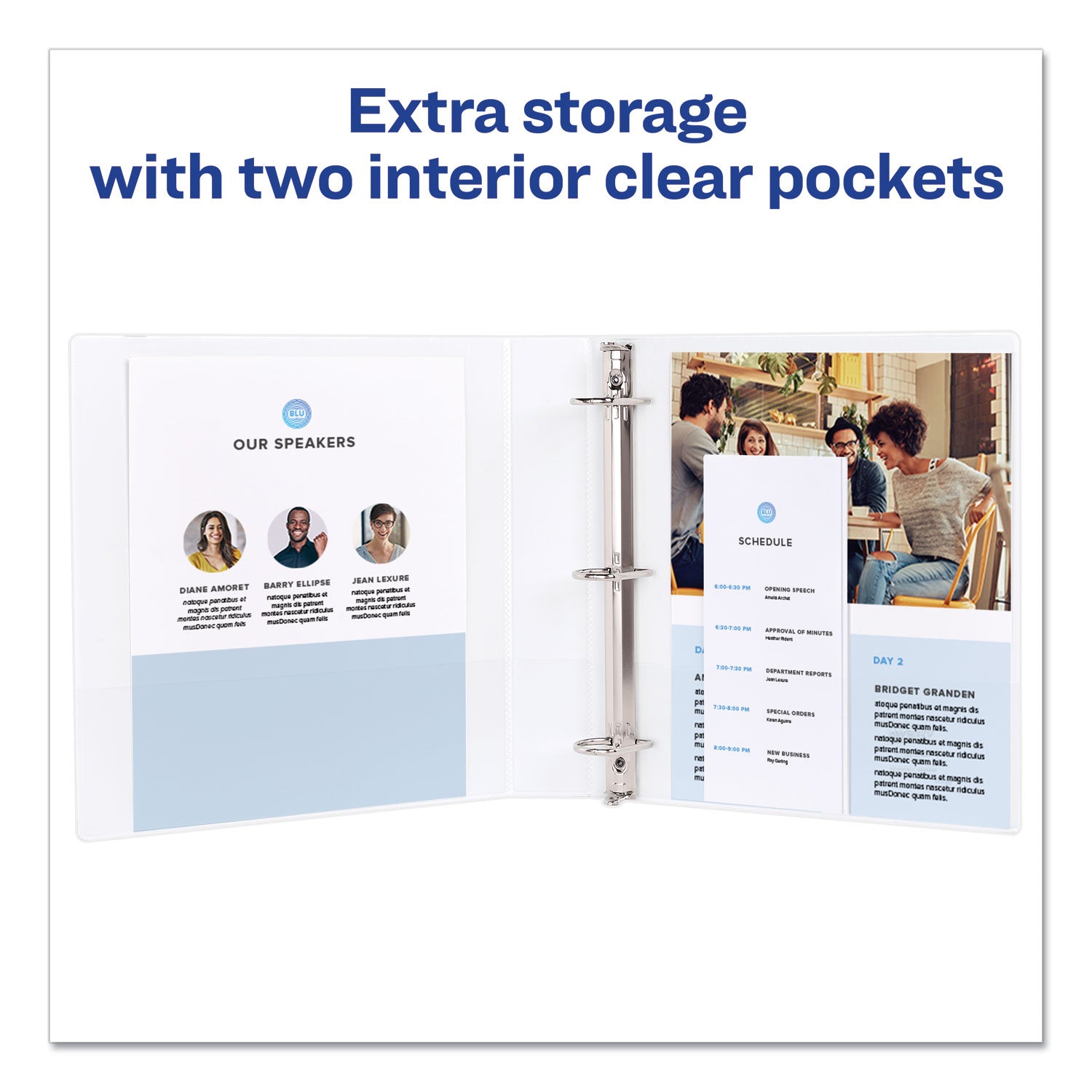 Avery® Durable 3-Ring Binder with DuraHinge™ Technology - 3