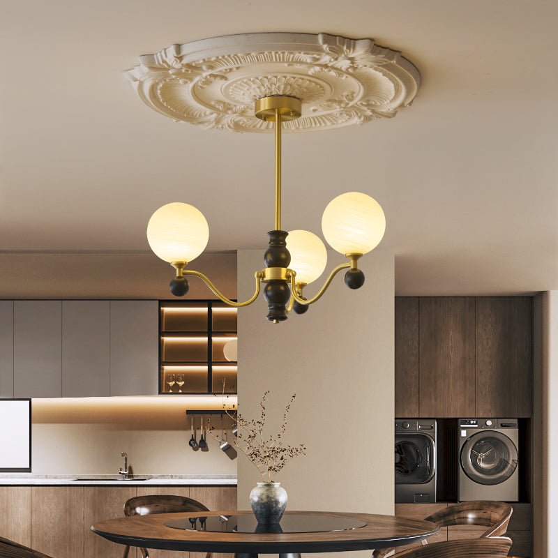 Aether Sphere Chandelier - Modern Crystal Ceiling Light Fixture for Dining Room, Living Room & Bedroom | Elegant Lighting Decor for Home & Office