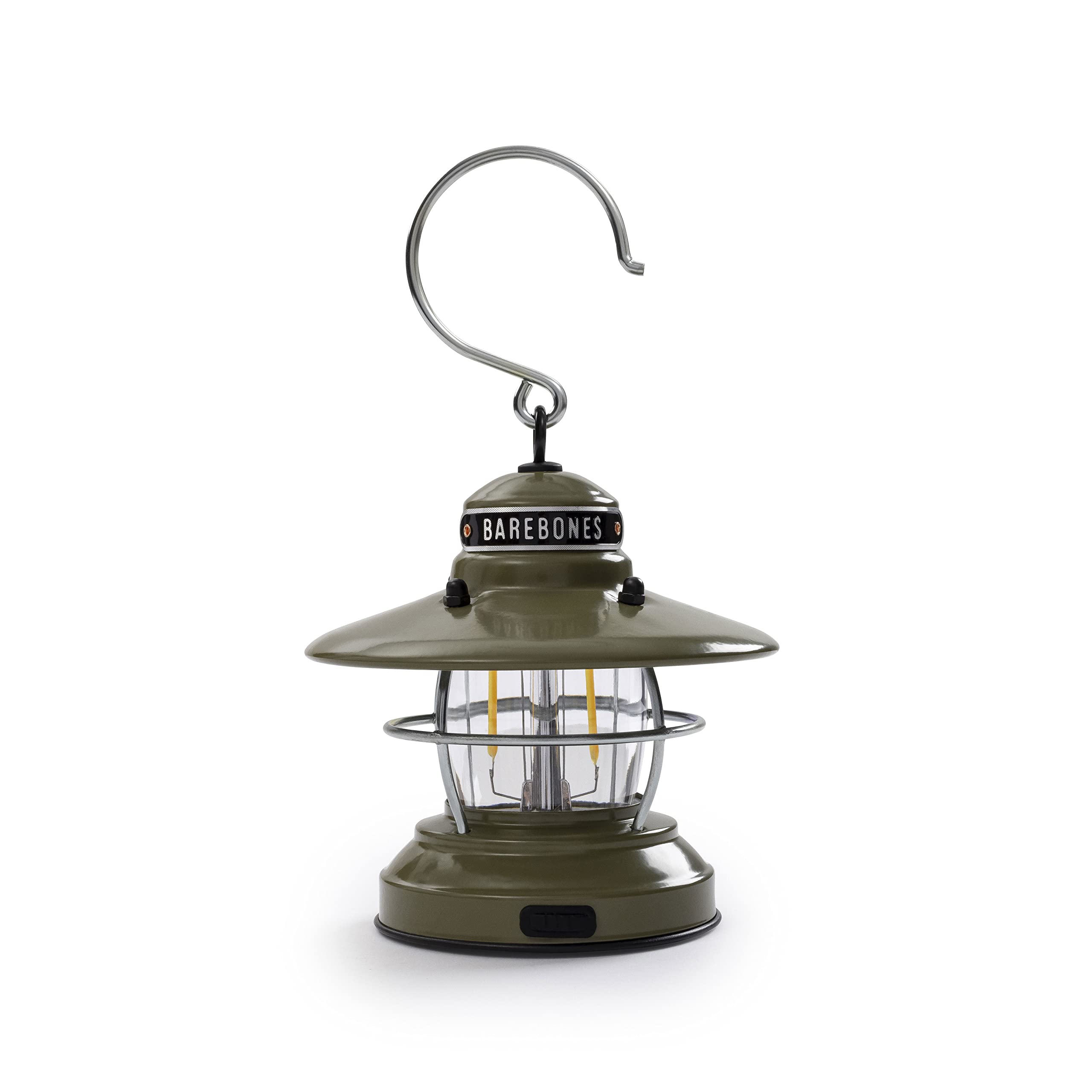 Barebones Edison Mini Lantern - Vintage Adjustable LED Camping Light - Small Portable Lantern for Hiking, Backpacking, Emergency & Outdoor Adventures - Perfect for Tents, Patios, and Power Outages