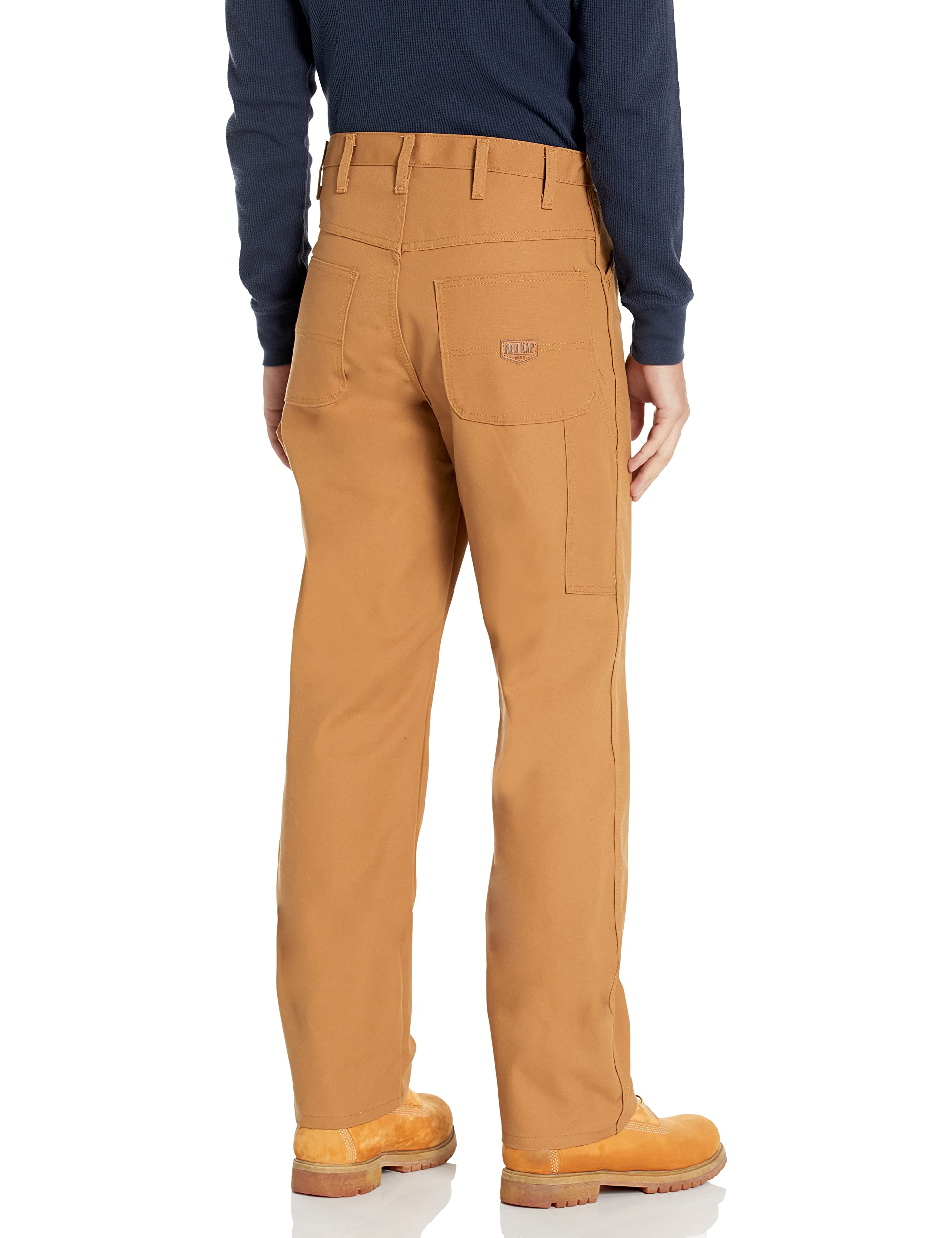 Red Kap Men's Duck Dungaree Work Bib Overalls - Durable Denim Coveralls for Construction, Farming & Outdoor Work