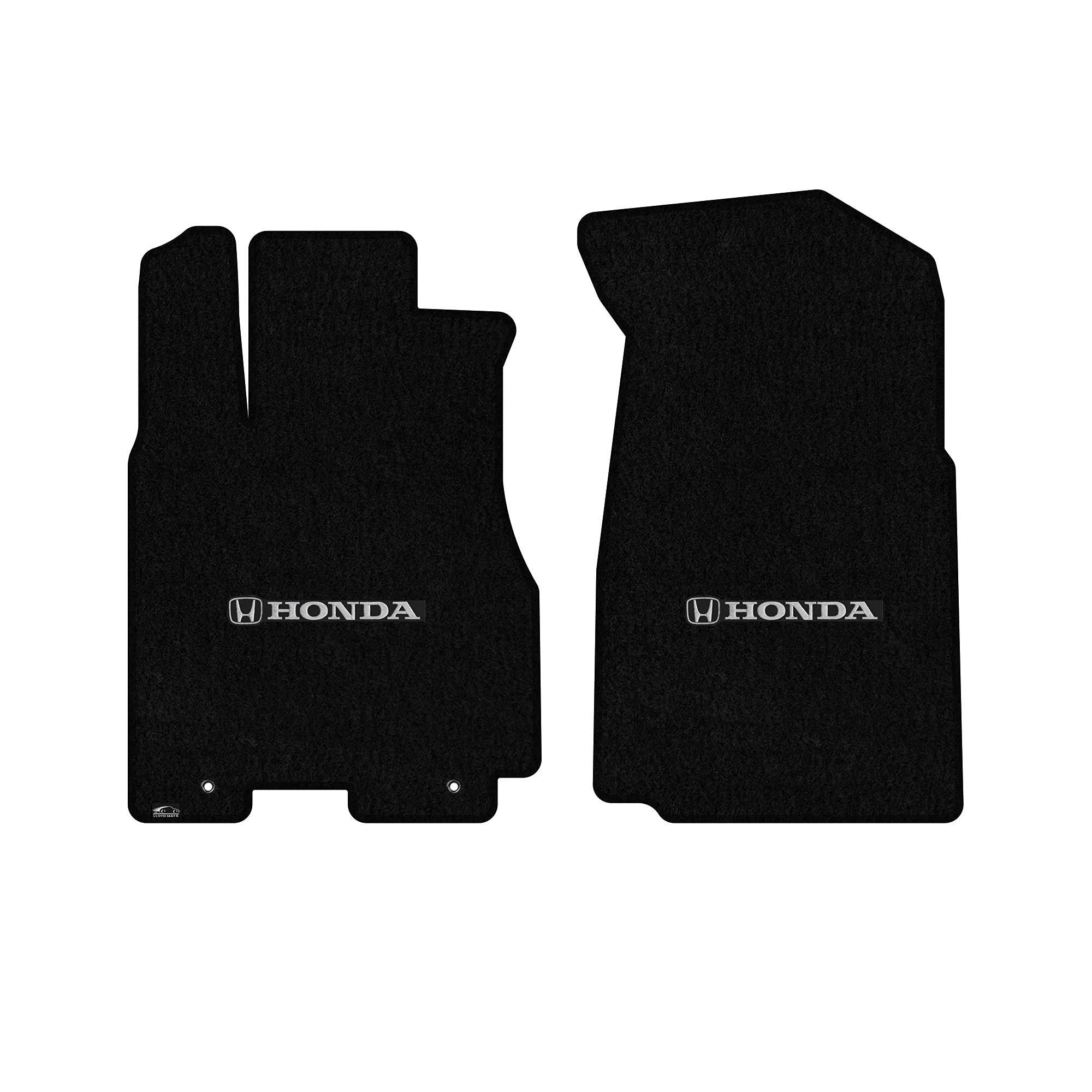 Premium Custom-Fit Carpet Floor Mats for Honda CR-V 2002-2006 - Silver H & Honda Logo (Black, 2-Piece Front Set) | All-Weather Protection & Luxury Interior Upgrade | Perfect for Daily Commute, Road Trips & Car Shows