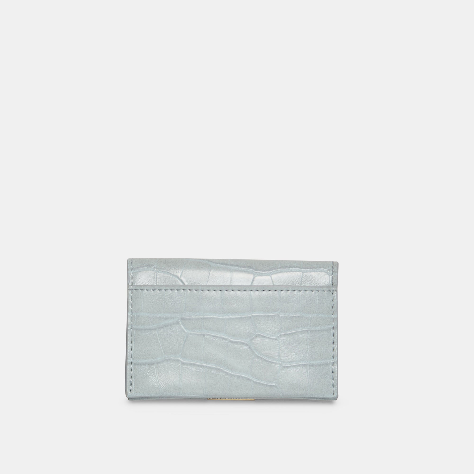 Mini Me Wallet Blue Crocodile Embossed Stella - Stylish Compact Wallet for Women, Perfect for Everyday Use, Travel & Gift Giving