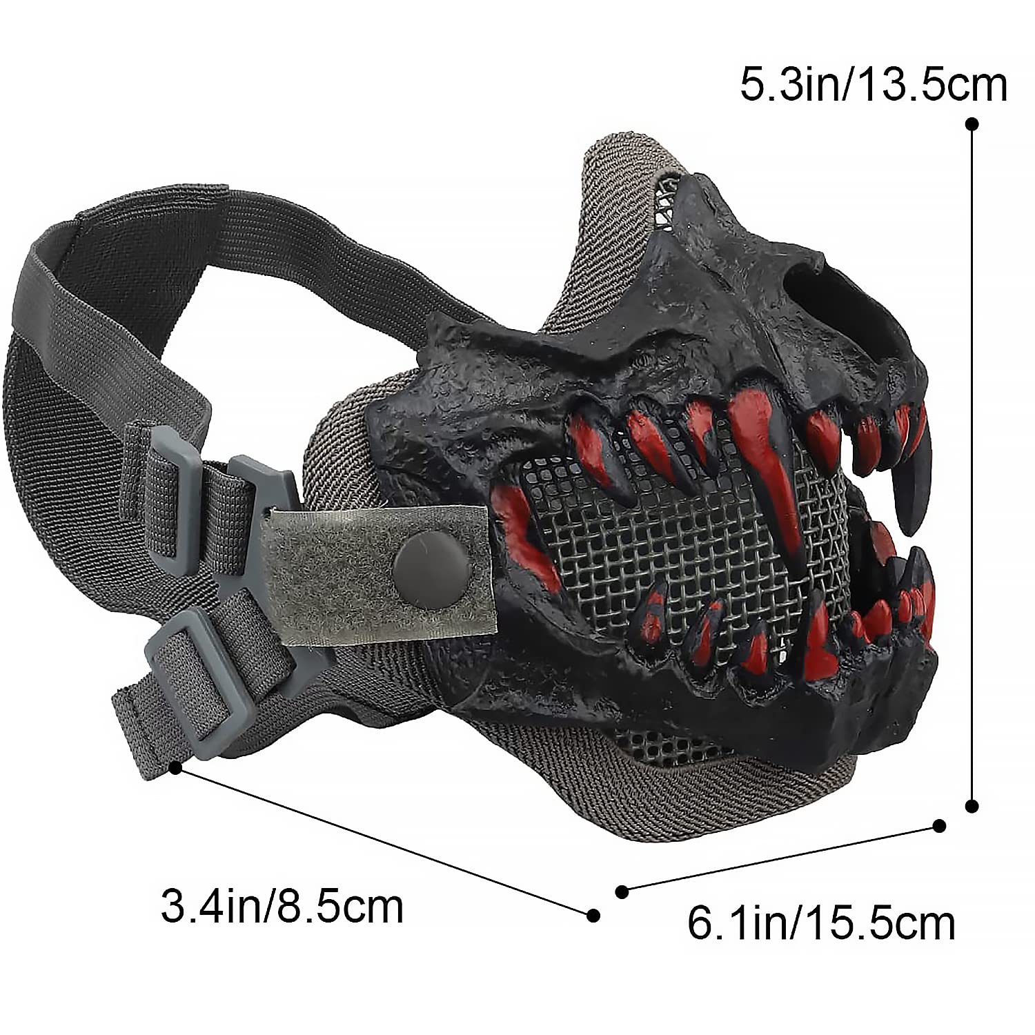 Tactical Skull Mask for Airsoft, Paintball & Hunting - Halloween Protection