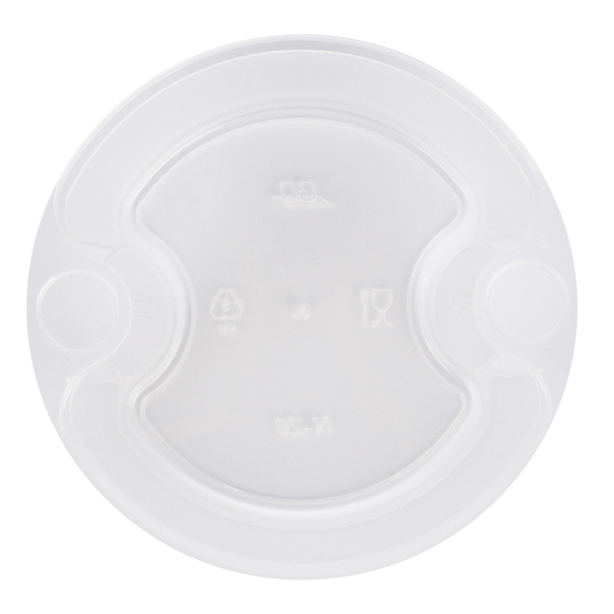20 oz Clear Plastic Soup Container Insert - Fits 32/40/48 oz Bowls, Microwave Safe (50-Pack) - Perfect for Takeout, Meal Prep & Restaurant Use