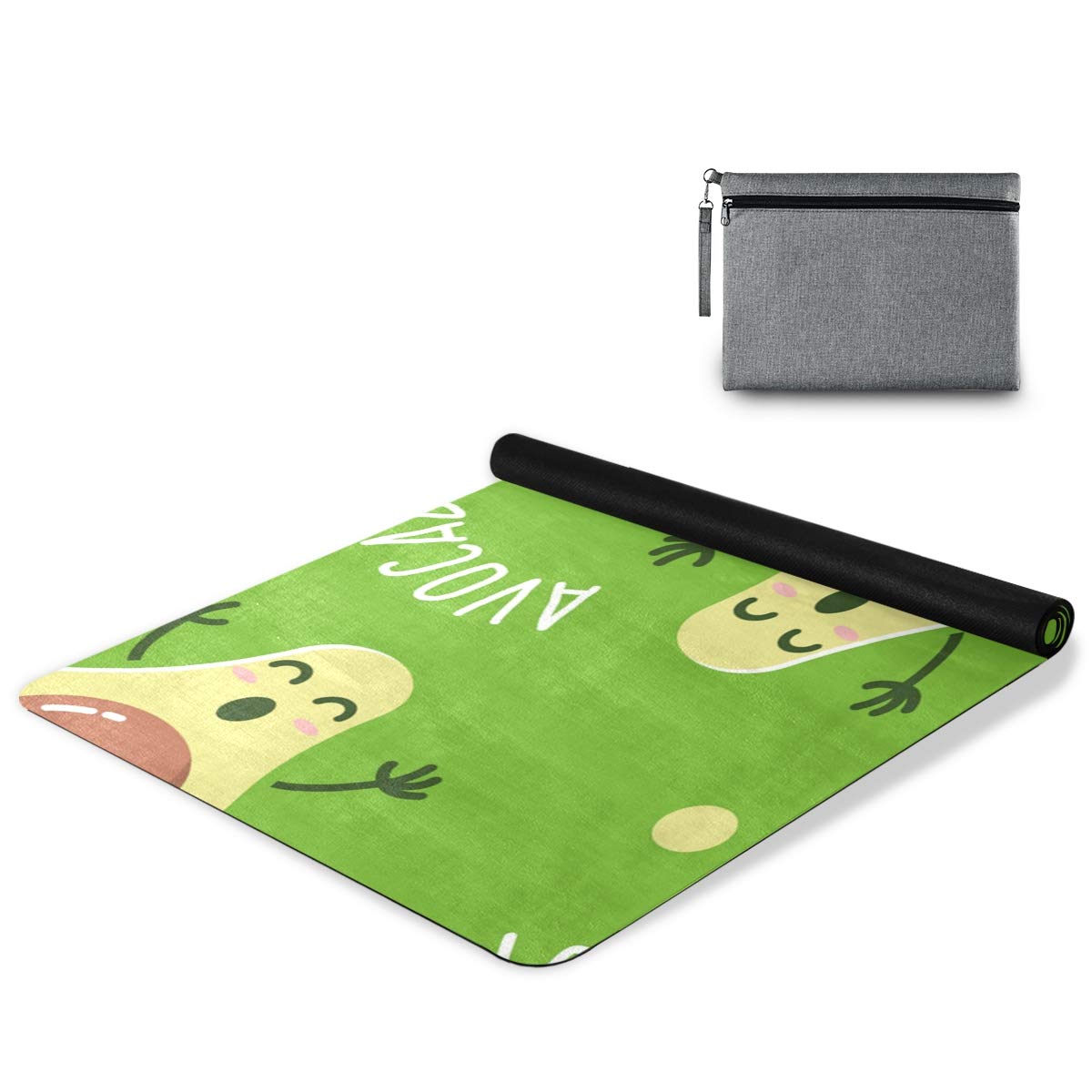 ALAZA Non-Slip Summer Watermelon Slice Yoga Mat - Premium Fitness Exercise Mat for Yoga, Pilates & Floor Workouts - Perfect for Home Gym, Studio & Outdoor Yoga Sessions