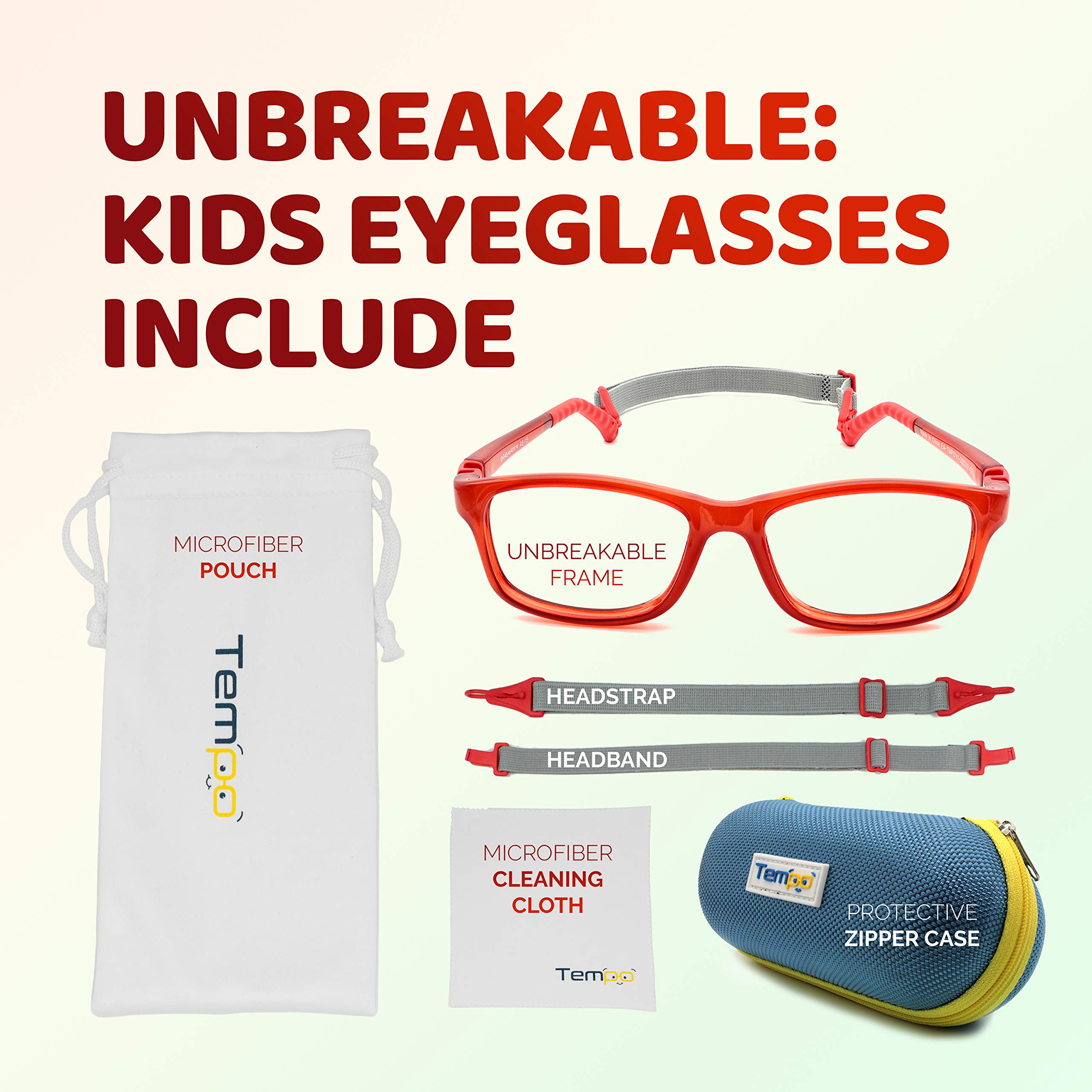 Unbreakable Kids Glasses - Flexible & Durable Children's Eyewear for Active Lifestyles - Perfect for School, Sports, and Outdoor Play - Model 3003